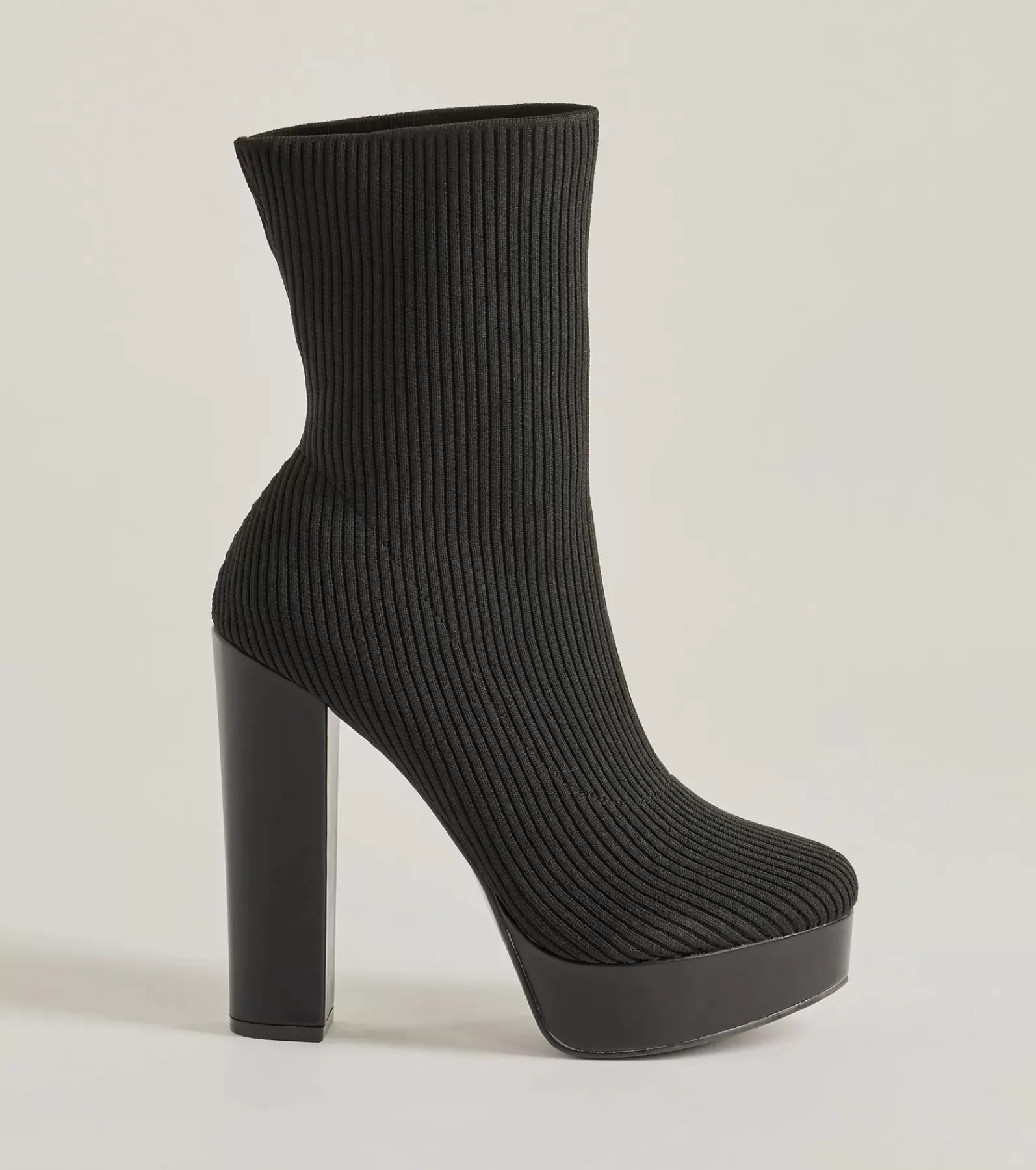 Windsor Platform Shoes | Boots & Booties*Feeling Knit Platform Ankle Booties