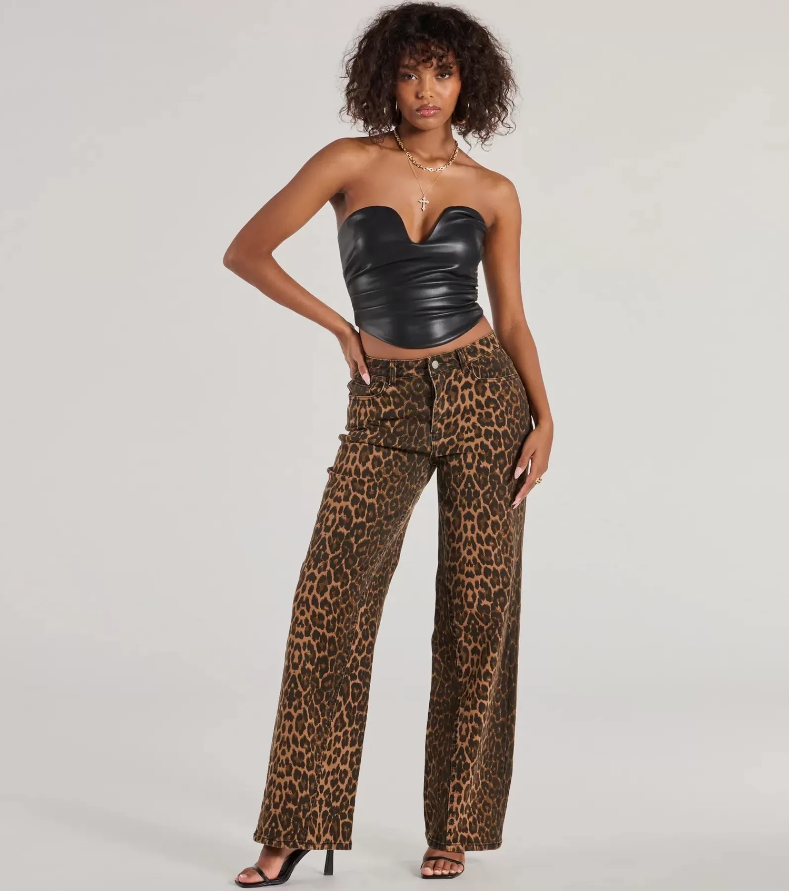 Windsor Pants | Jeans*Fierce Aura Wide Leg Print Denim Jeans