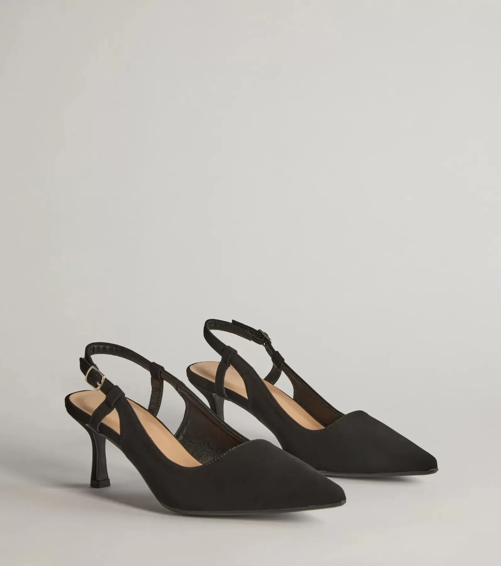 Windsor Stilettos | Heels*Forever Chic Pointed-Toe Slingback Kitten Heels