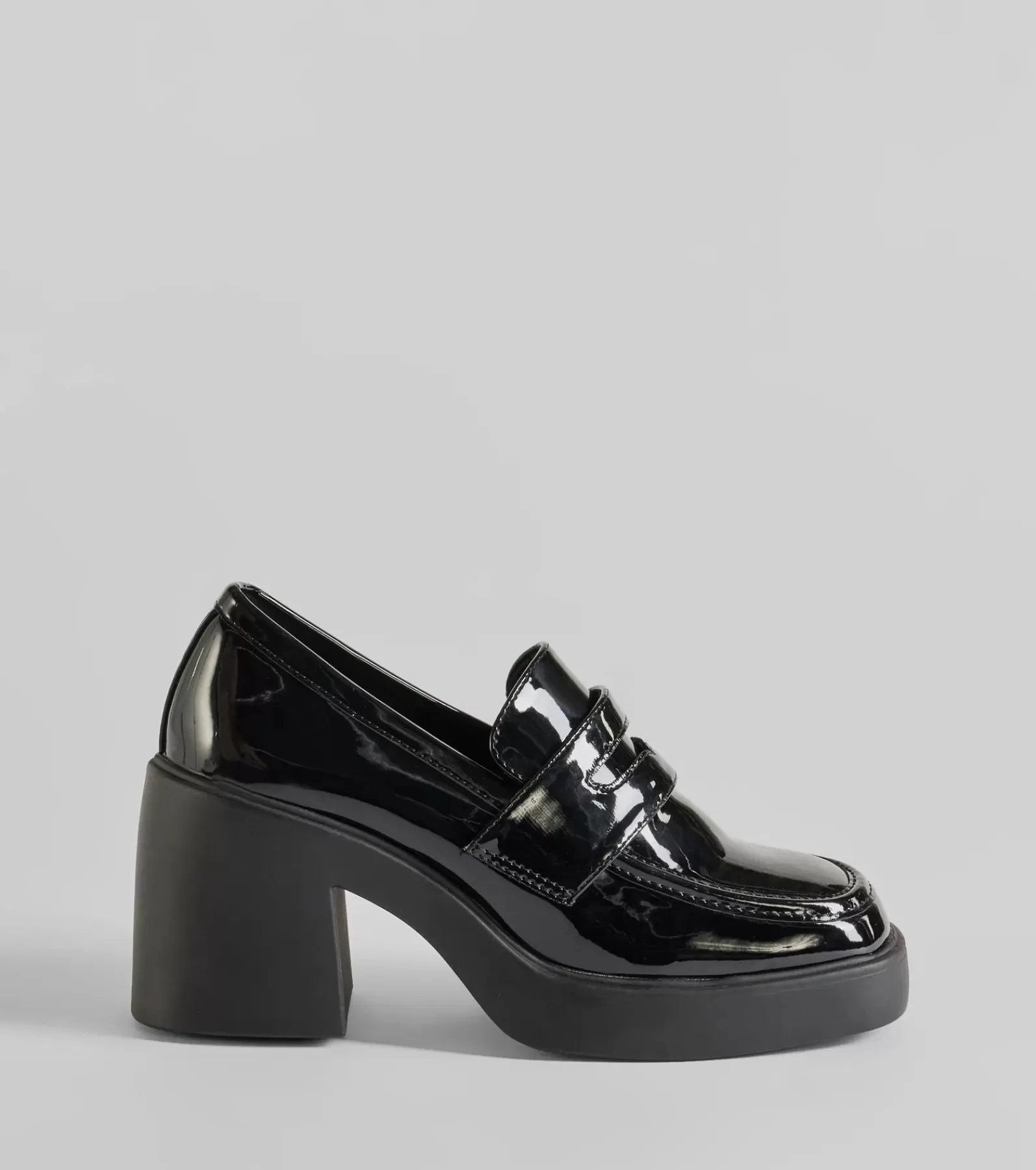 Windsor Platform Shoes*Girl On The Go Platform Block Heel Loafers