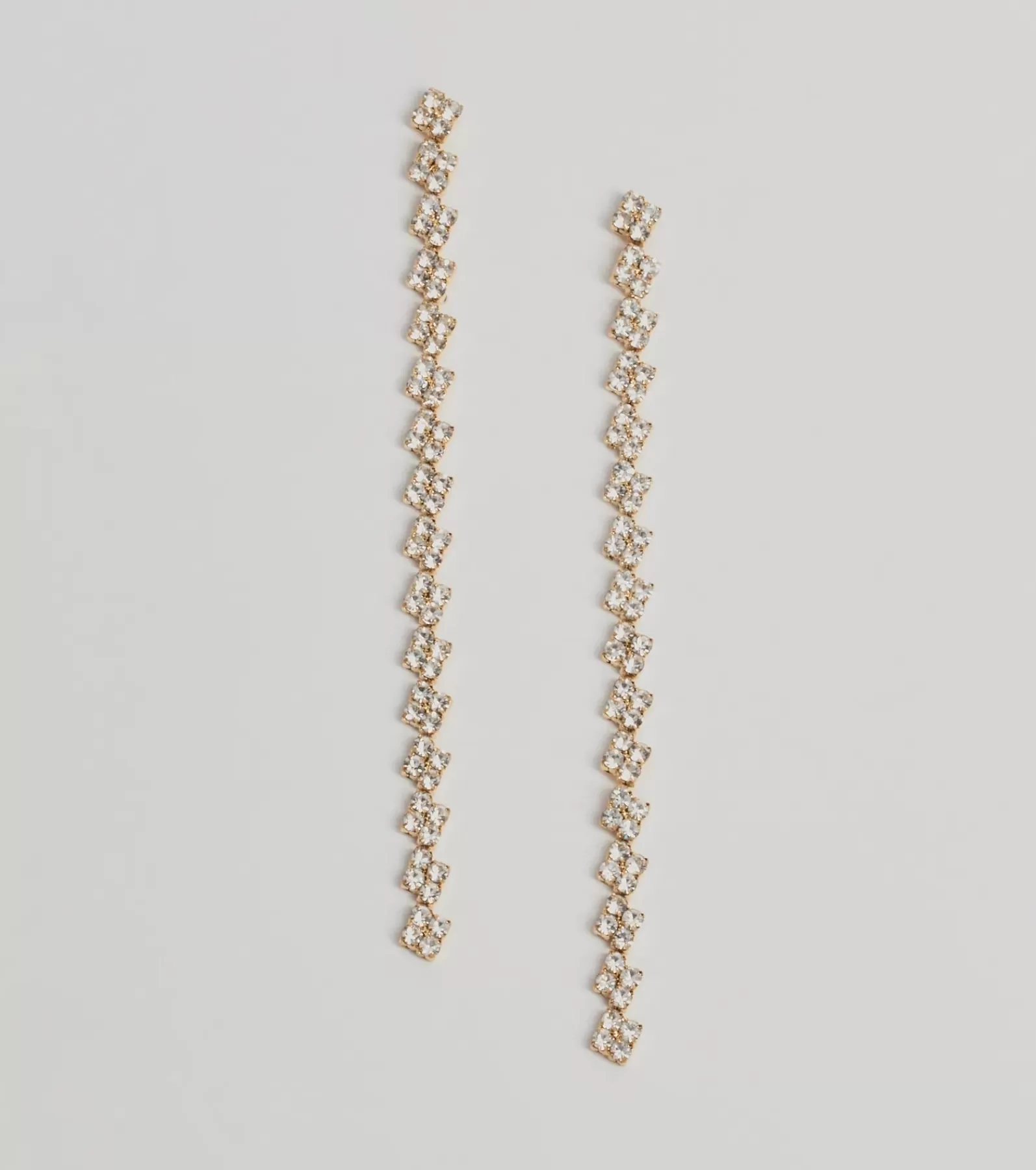 Windsor Earrings | All Accessories*Glam And Glisten Rhinestone Linear Earrings