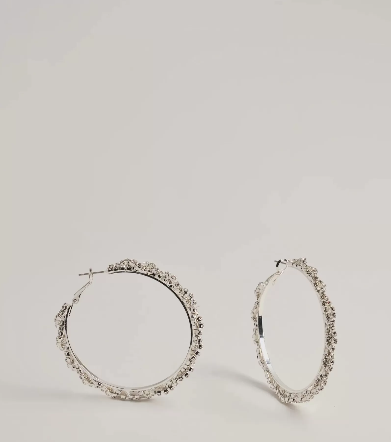 Windsor Earrings | Bachelorette Outfits*Glam Glow Rhinestone Twist Hoop Earrings