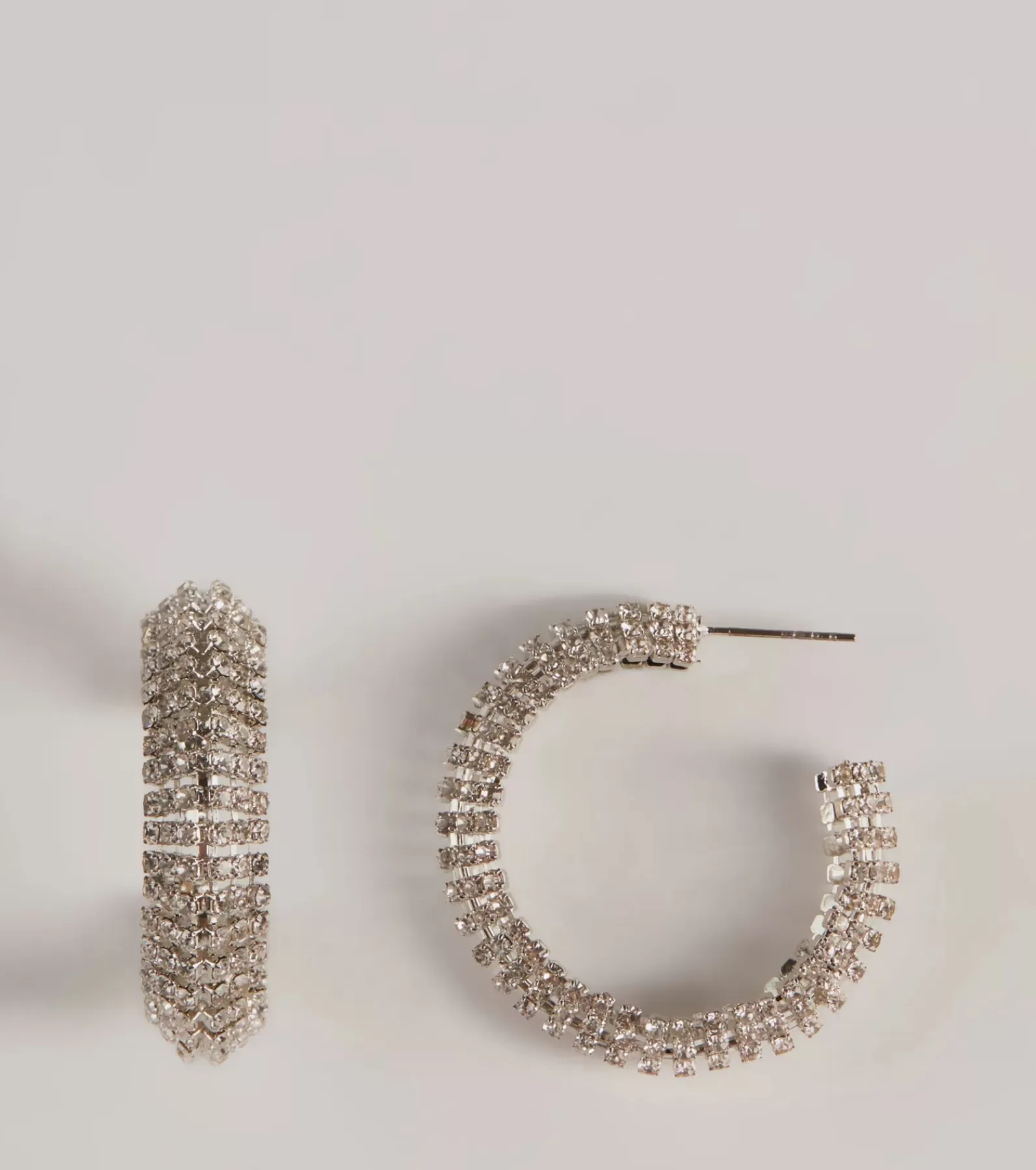 Windsor Earrings*Glitzy Affair Rhinestone Chunky Hoop Earrings
