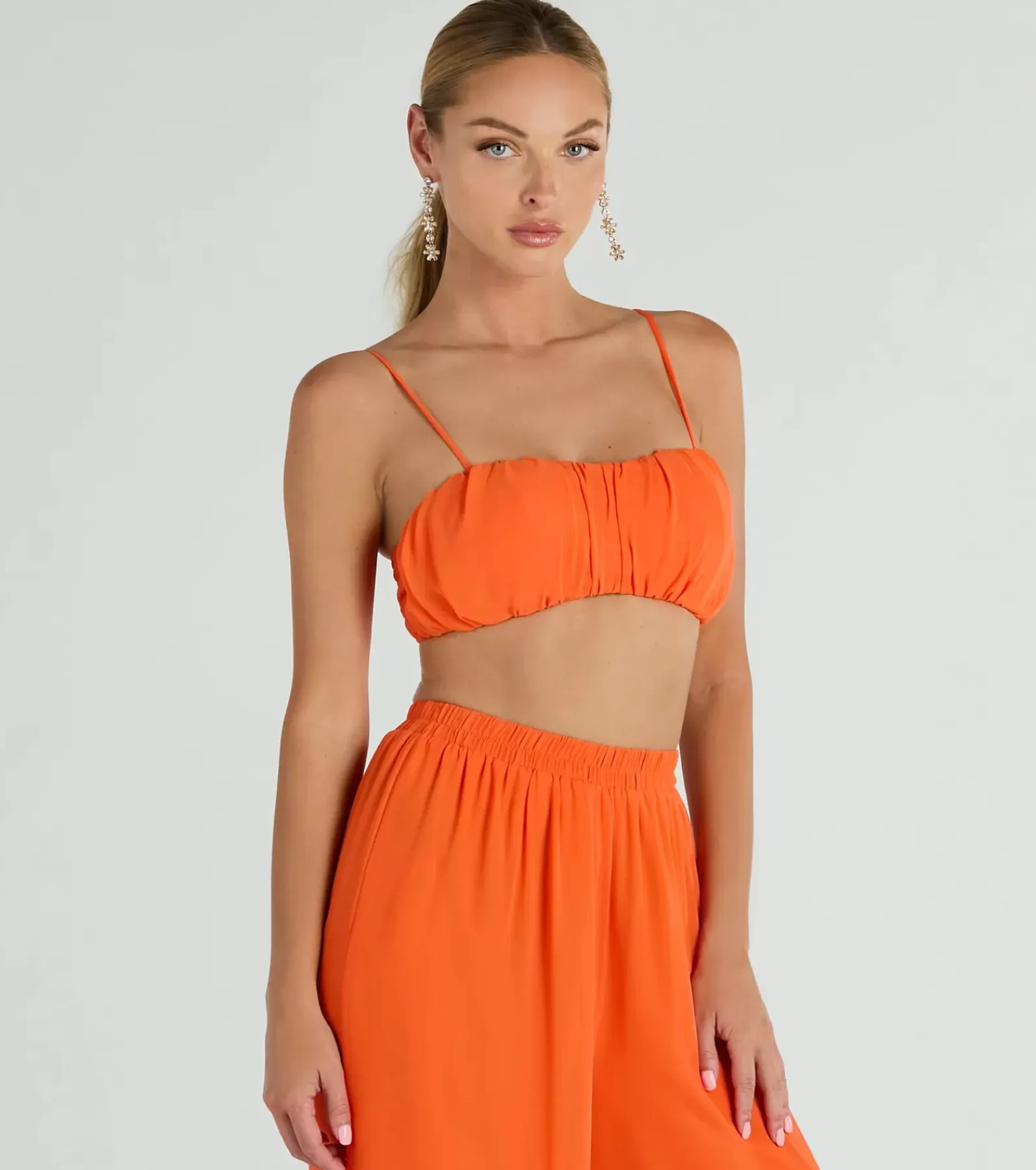 Windsor All Matching Sets | Honeymoon*Gorgeous Allure Ruched Chiffon Bra Top