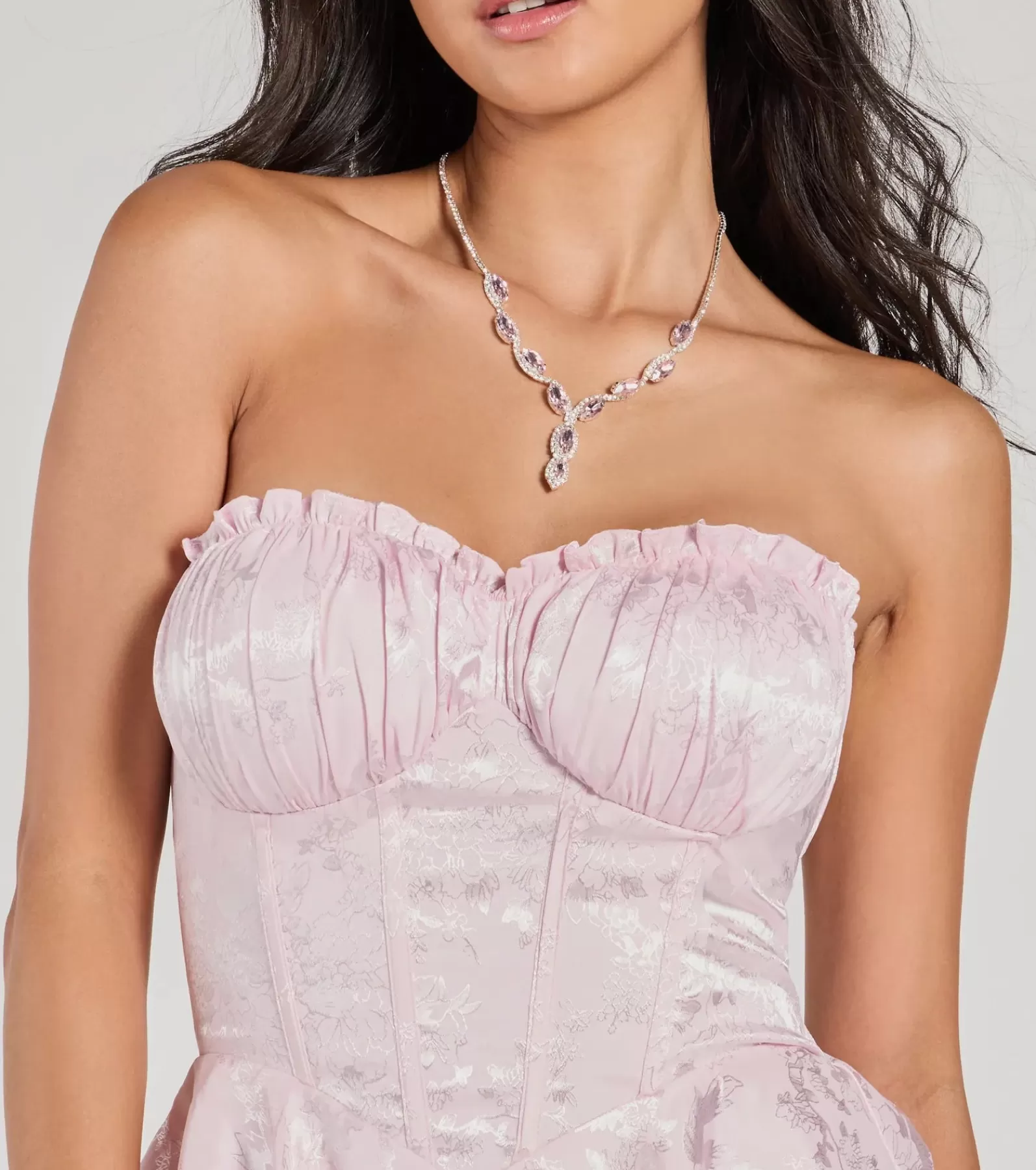 Windsor All Jumpsuits & Rompers | Shorts*Gorgeous Stance Strapless Corset Floral Satin Romper