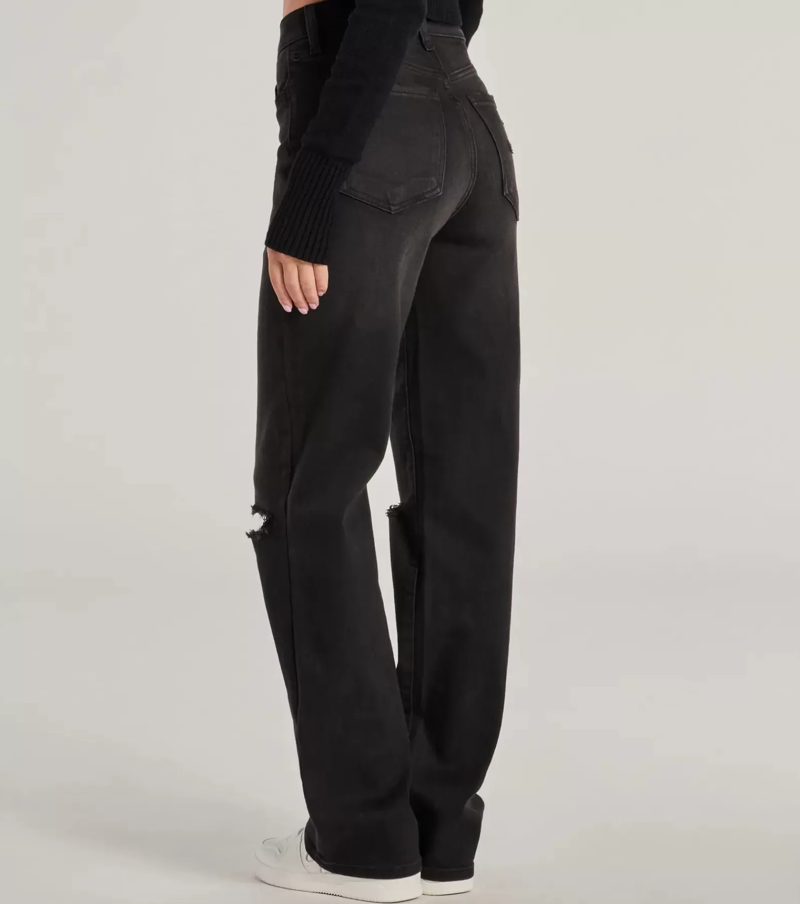 Windsor Black Pants | Pants*High-Rise Distressed Boyfriend Jeans