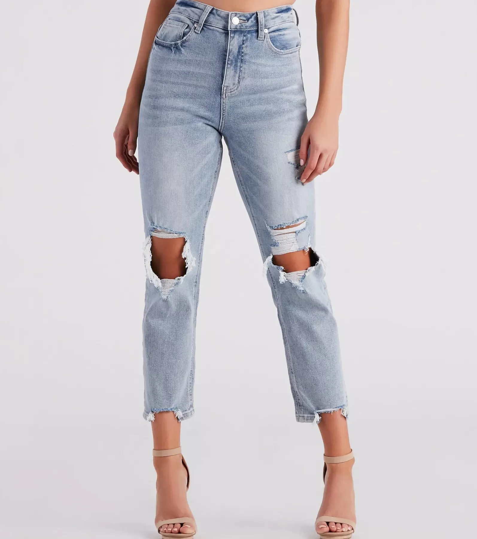 Windsor Pants | Jeans*High-Rise Straight Cropped Jeans By Denim