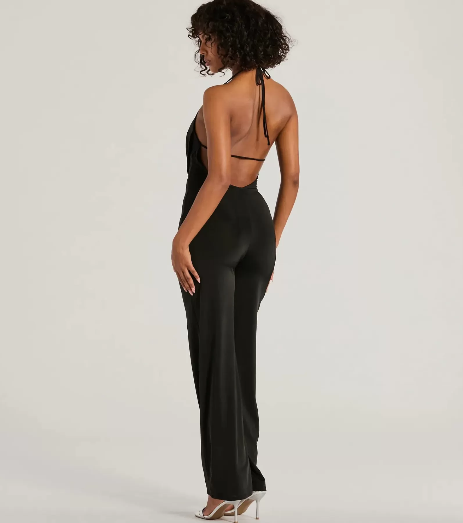 Windsor Nye Outfits | All Jumpsuits & Rompers*Impressive Momemt Cowl Neck Strappy Wide-Leg Jumpsuit