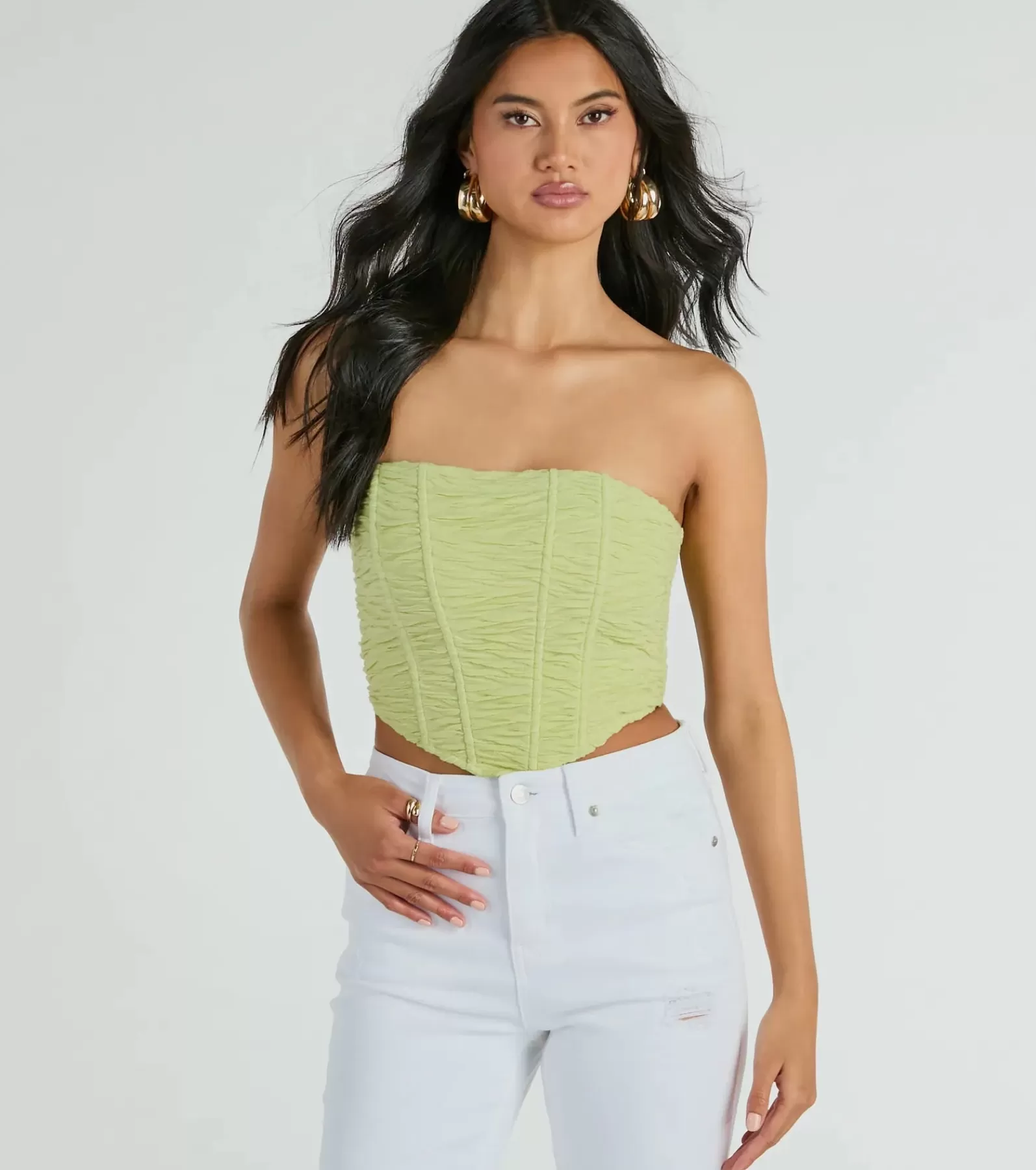 Windsor Going-Out Tops | Corset & Bustier Tops*In The Spotlight Strapless Ruched Corset Top