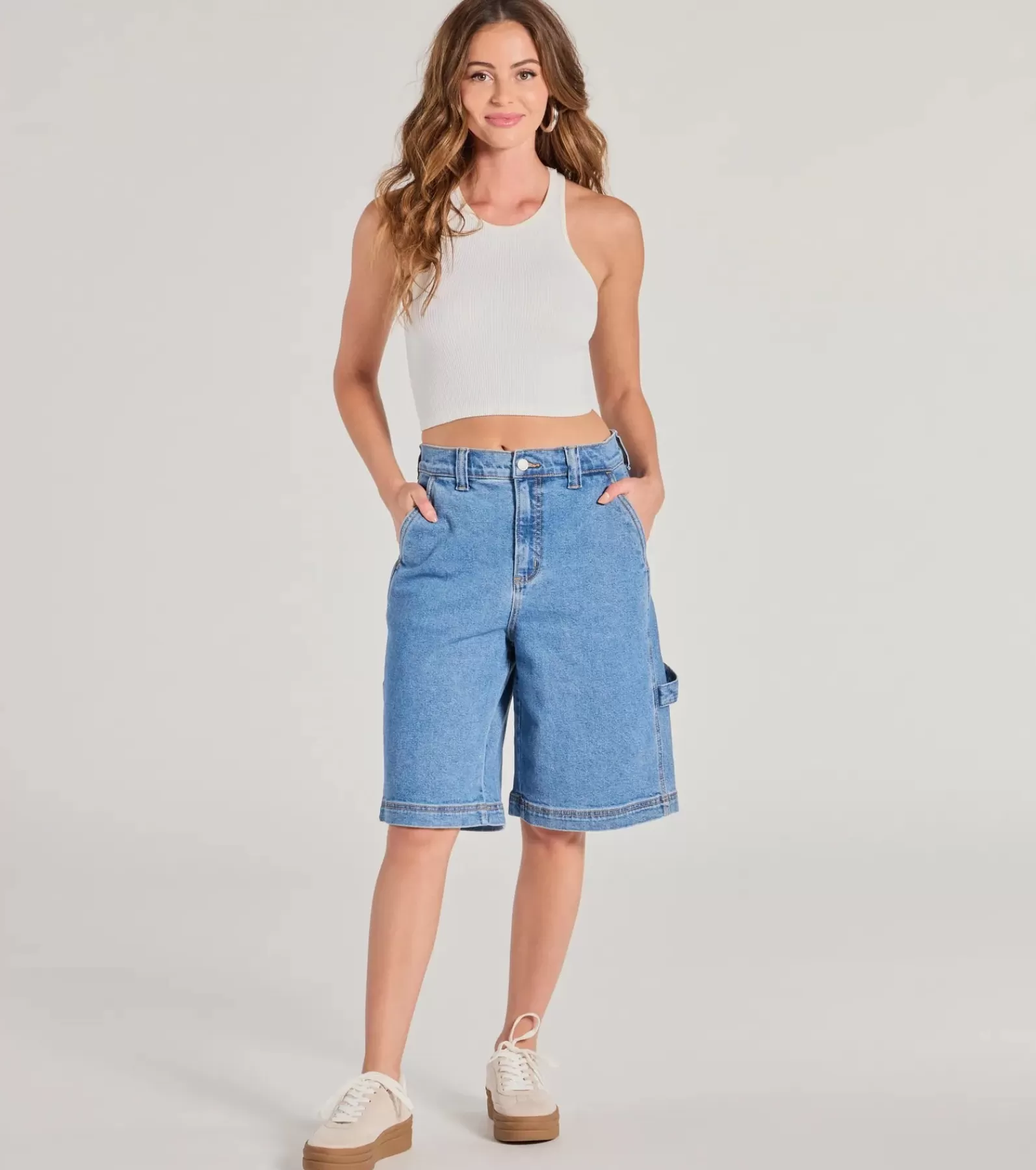 Windsor Jean Shorts | Shorts*Latest Trend Mid-Rise Denim Jorts