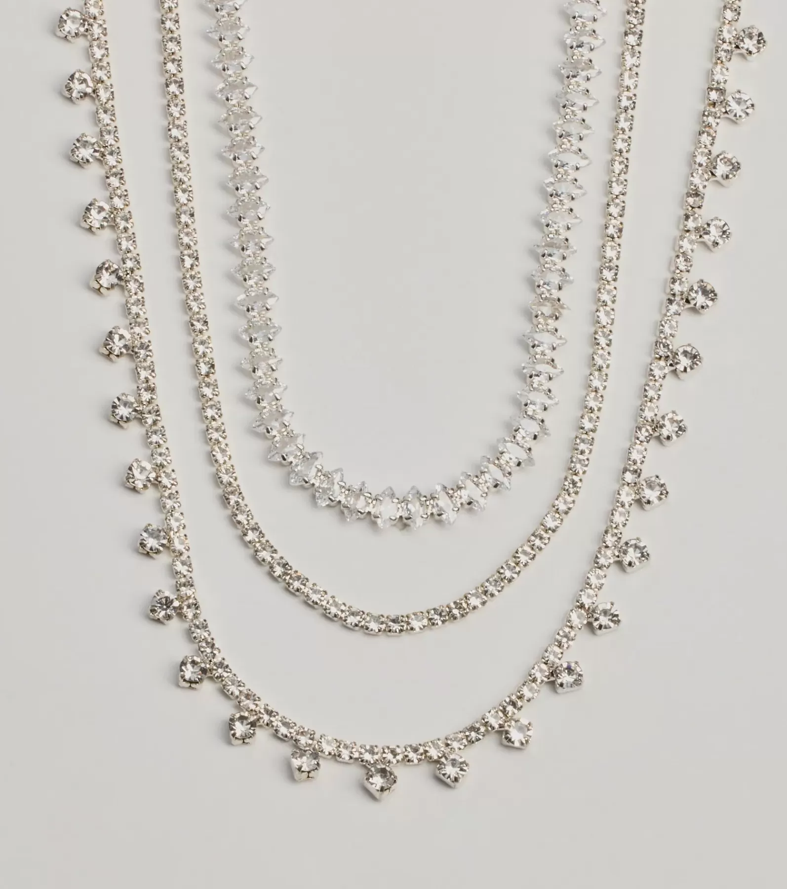 Windsor Necklaces & Chokers | All Accessories*Luxe Dreams Cubic Zirconia Layered Necklace