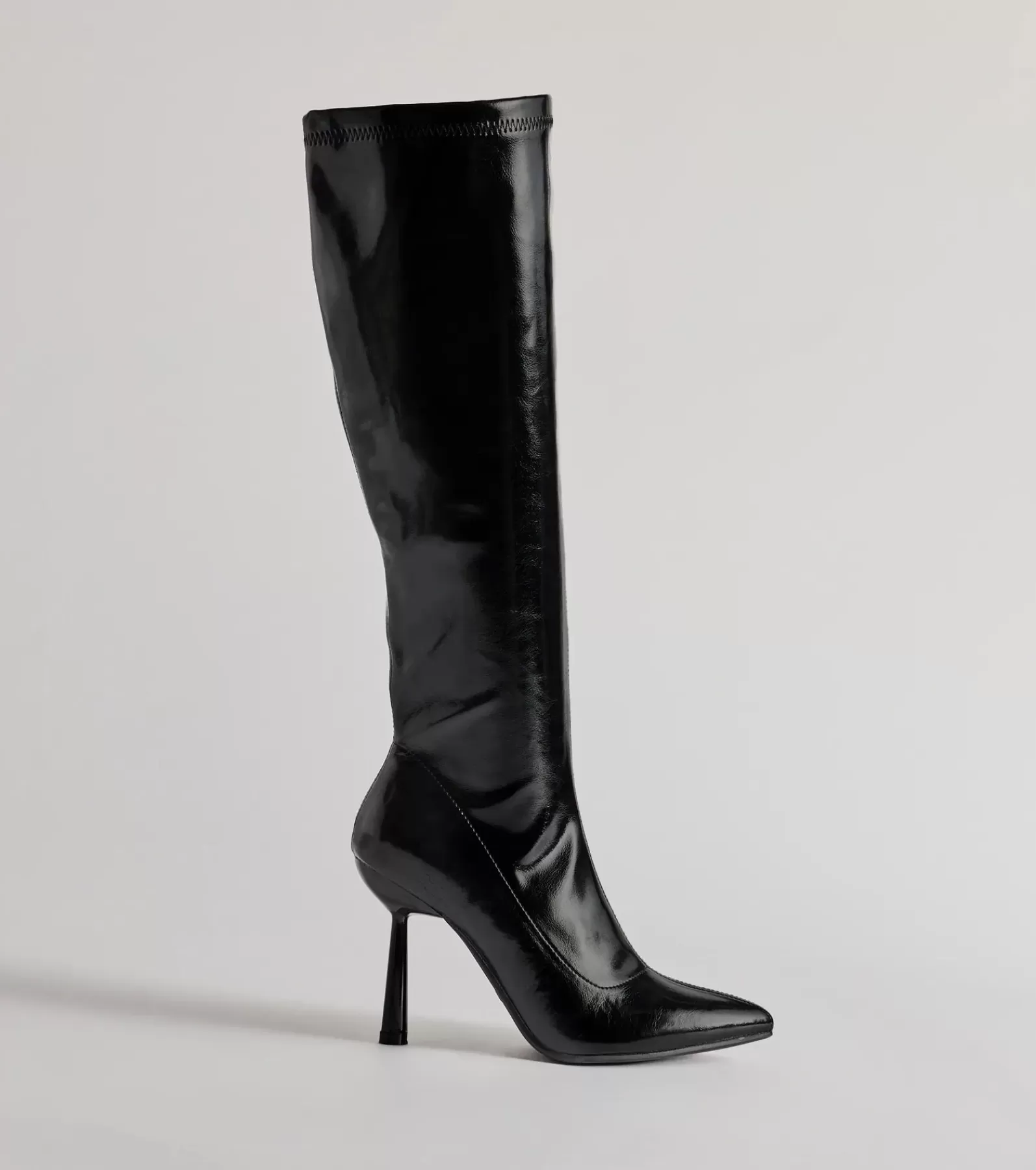 Windsor Stilettos | Knee High Boots*Major Strut Faux Leather Knee-High Stiletto Boots