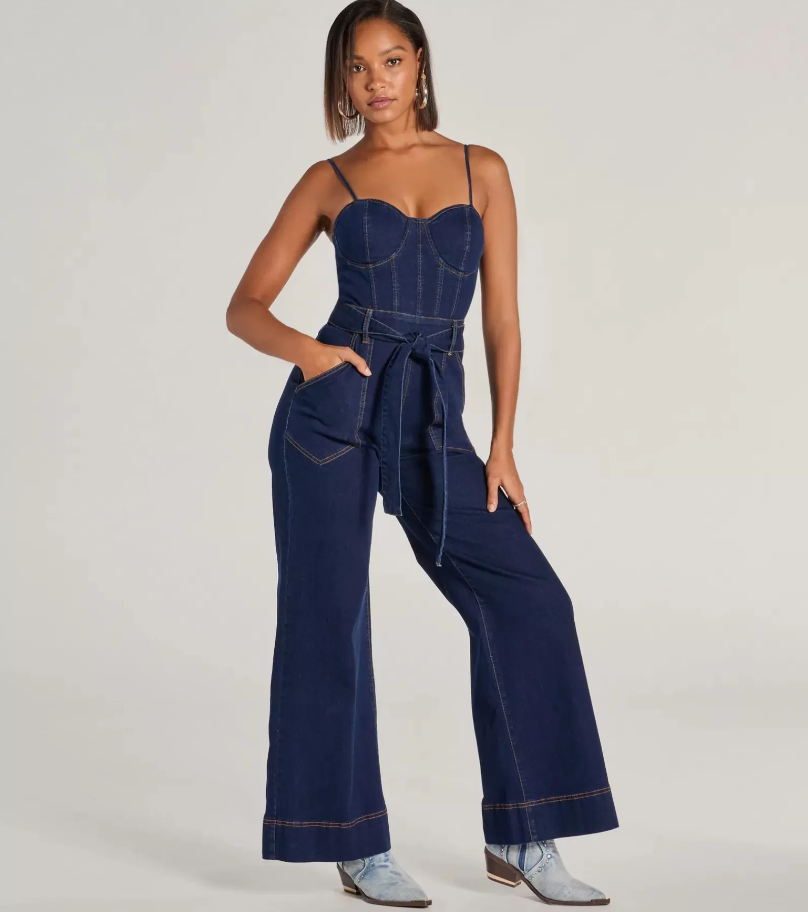 Windsor All Jumpsuits & Rompers | Flare Pants*New Era Sweetheart Flare Denim Jumpsuit