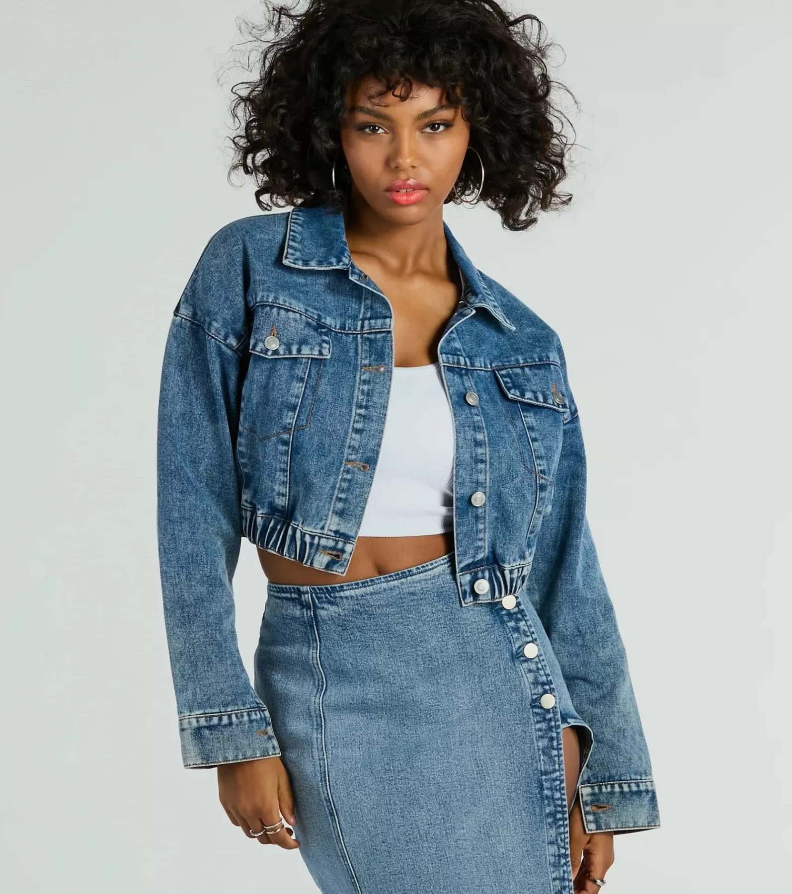 Windsor Jean Jackets*On My Way Trucker Crop Jacket