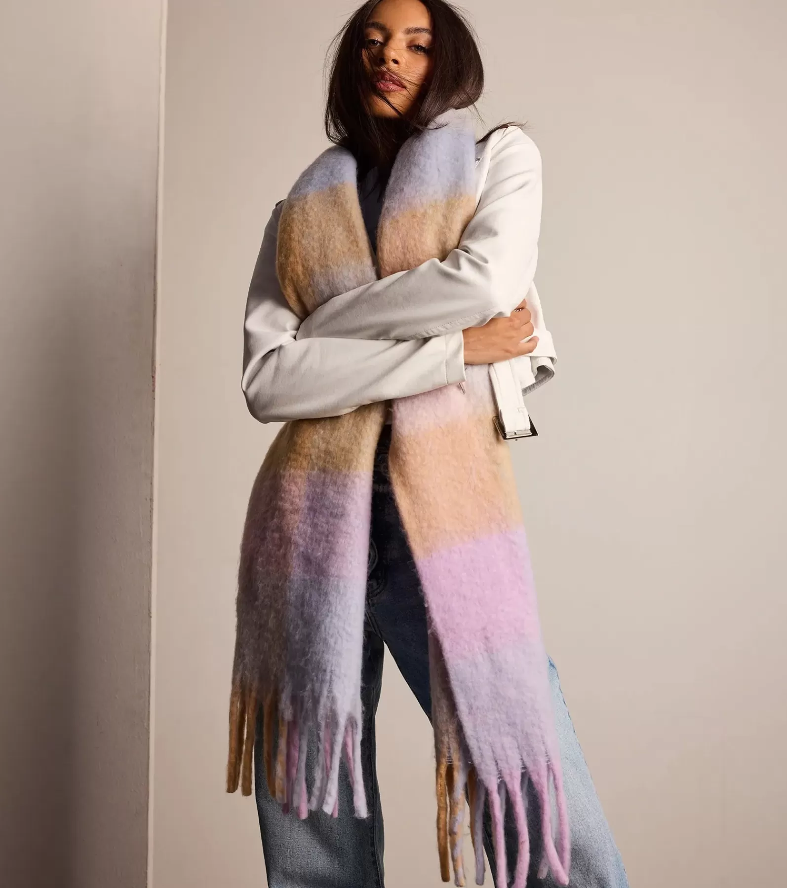 Windsor Cold Weather Accessories | Scarves & Wraps*Pastel Chic Colorblock Scarf