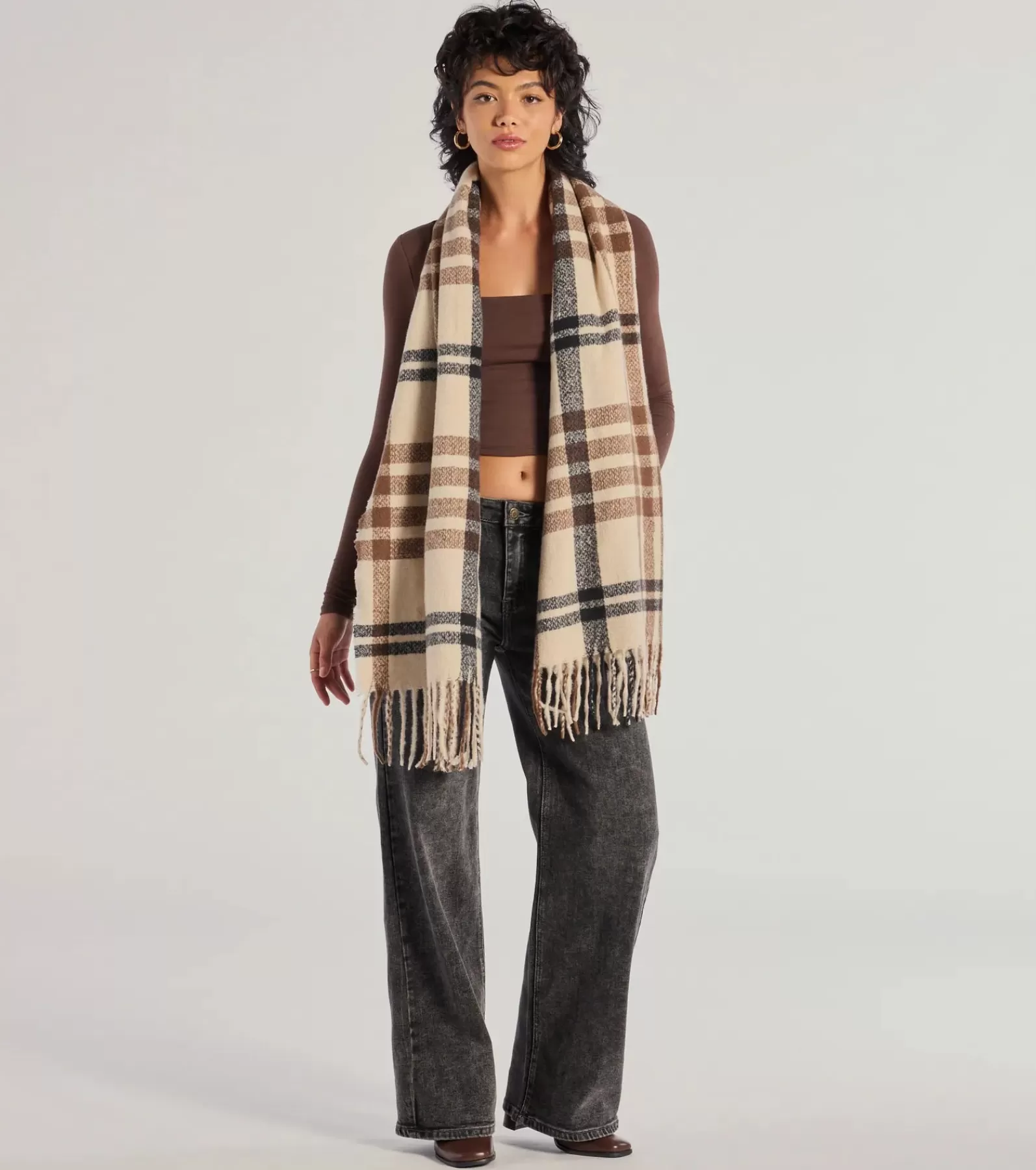 Windsor Cold Weather Accessories | Scarves & Wraps*Play On In Plaid Blanket Scarf