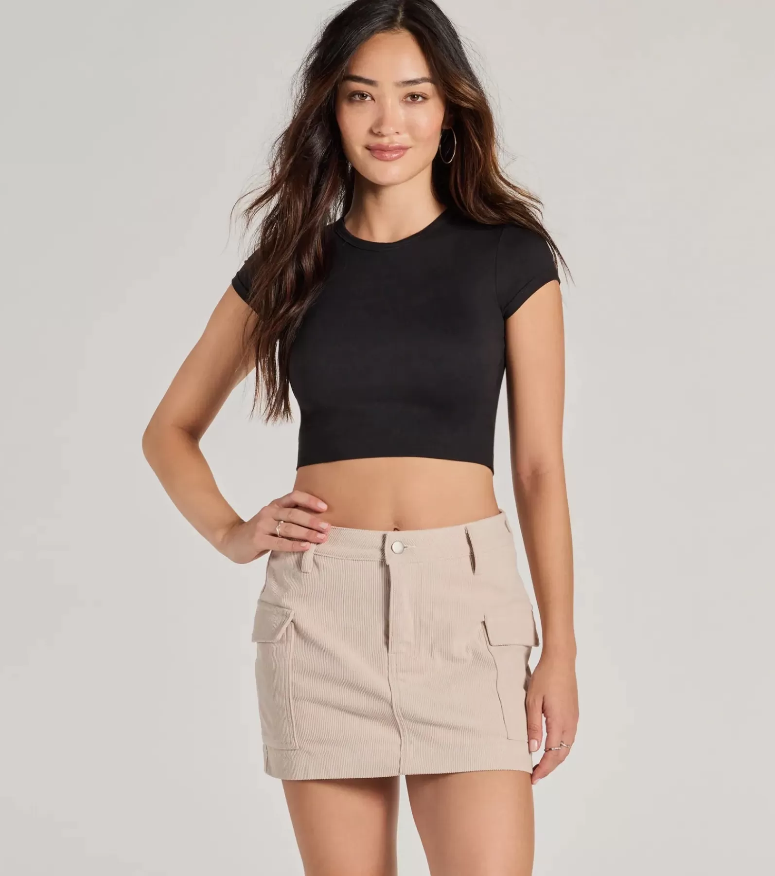 Windsor Shorts | Mini Skirts*Playful Feeling Cargo Corduroy Mini Skort