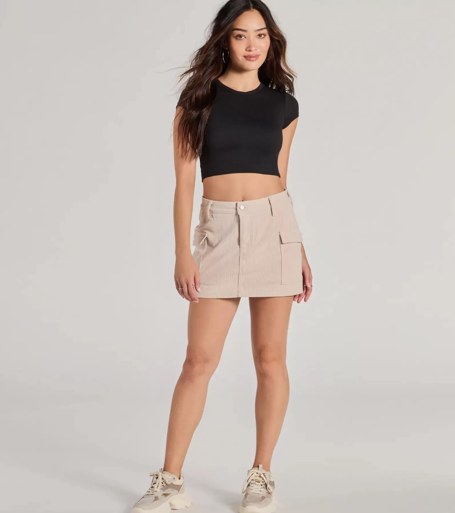 Windsor Shorts | Mini Skirts*Playful Feeling Cargo Corduroy Mini Skort