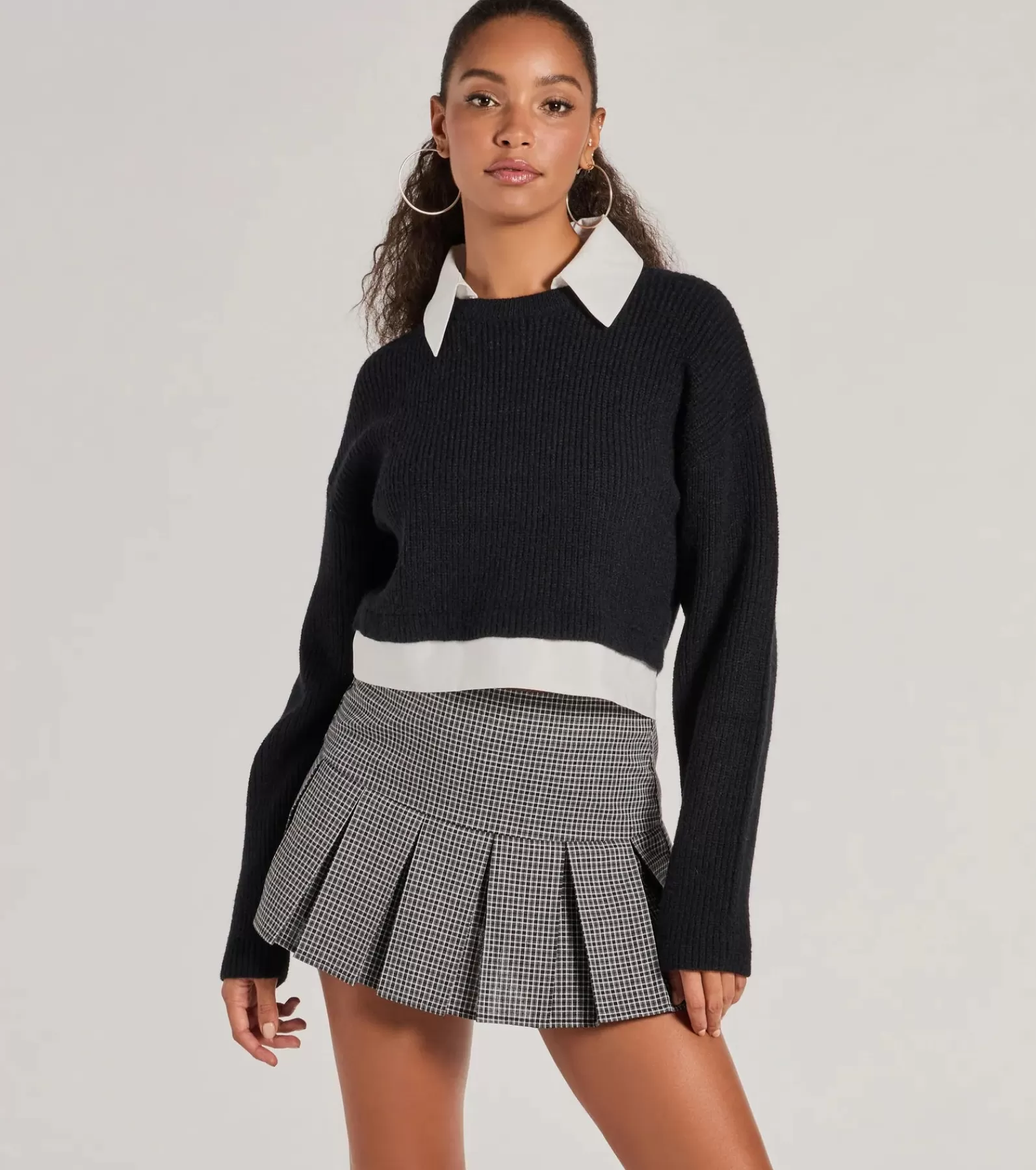 Windsor Sweaters & Cardigans | Long Sleeve Tops*Preppy Aesthetic Collared Crew Neck Sweater