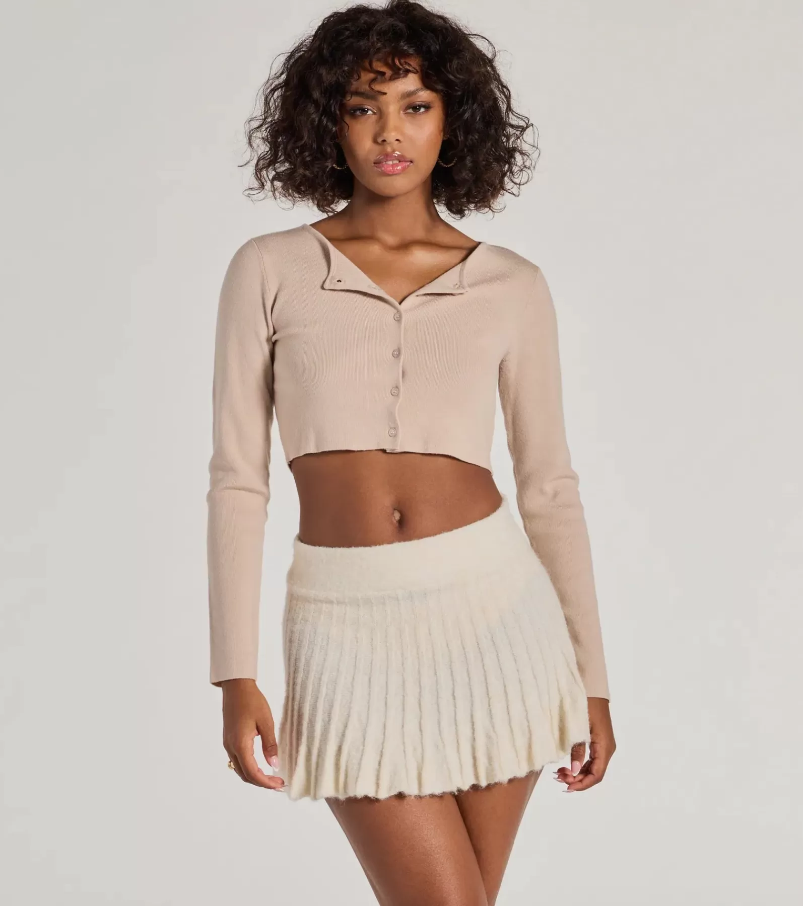 Windsor Mini Skirts | Skirts & Skorts*Preppy Charm Pleated Knit Mini Skirt