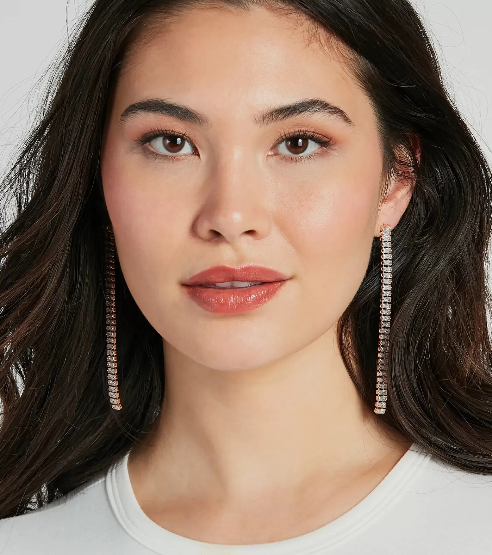 Windsor Earrings*Pretty Pairing Rhinestone Linear Earrings
