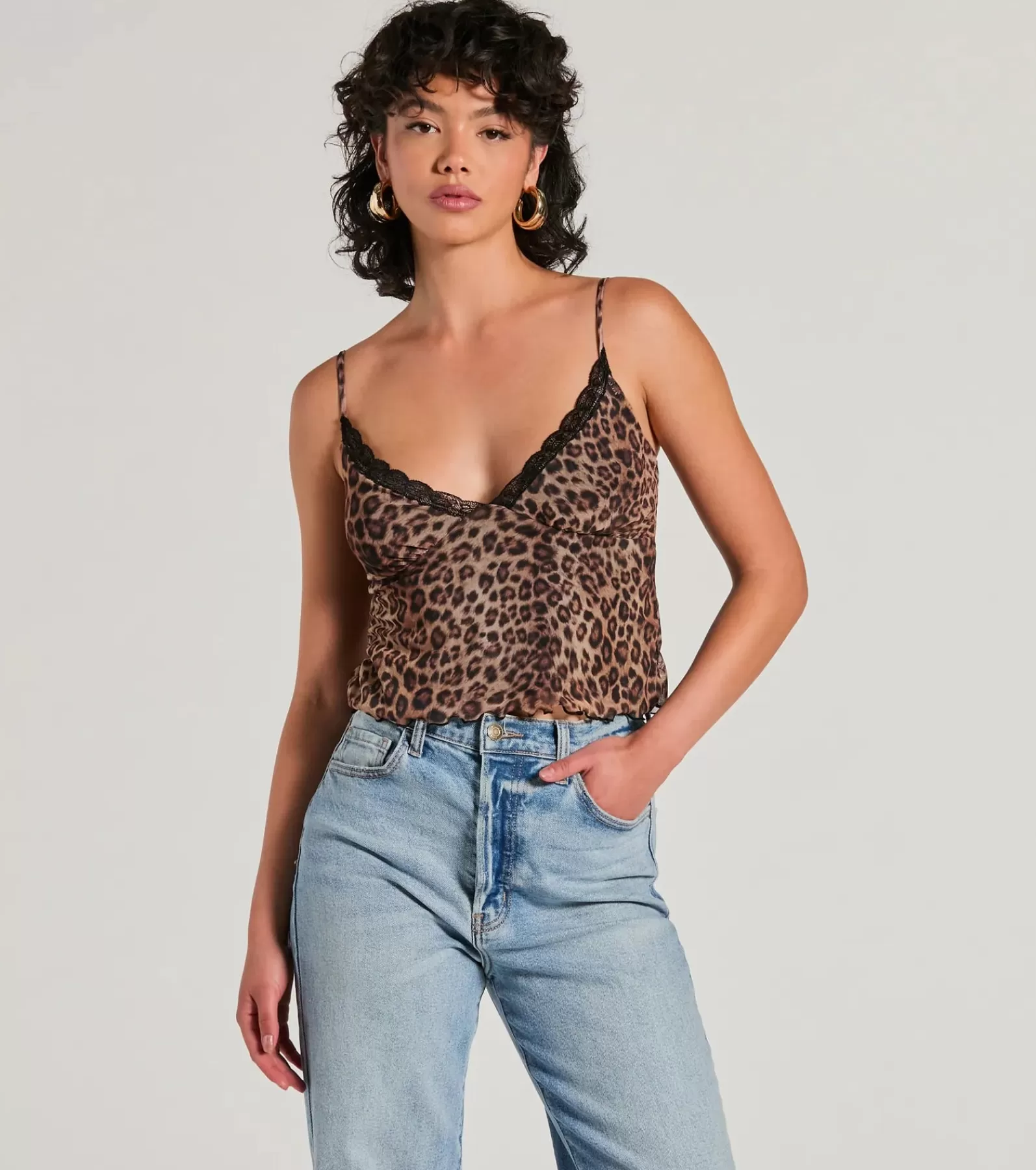 Windsor Going-Out Tops | Crop Tops*Purrfect Fit Print Mesh Top