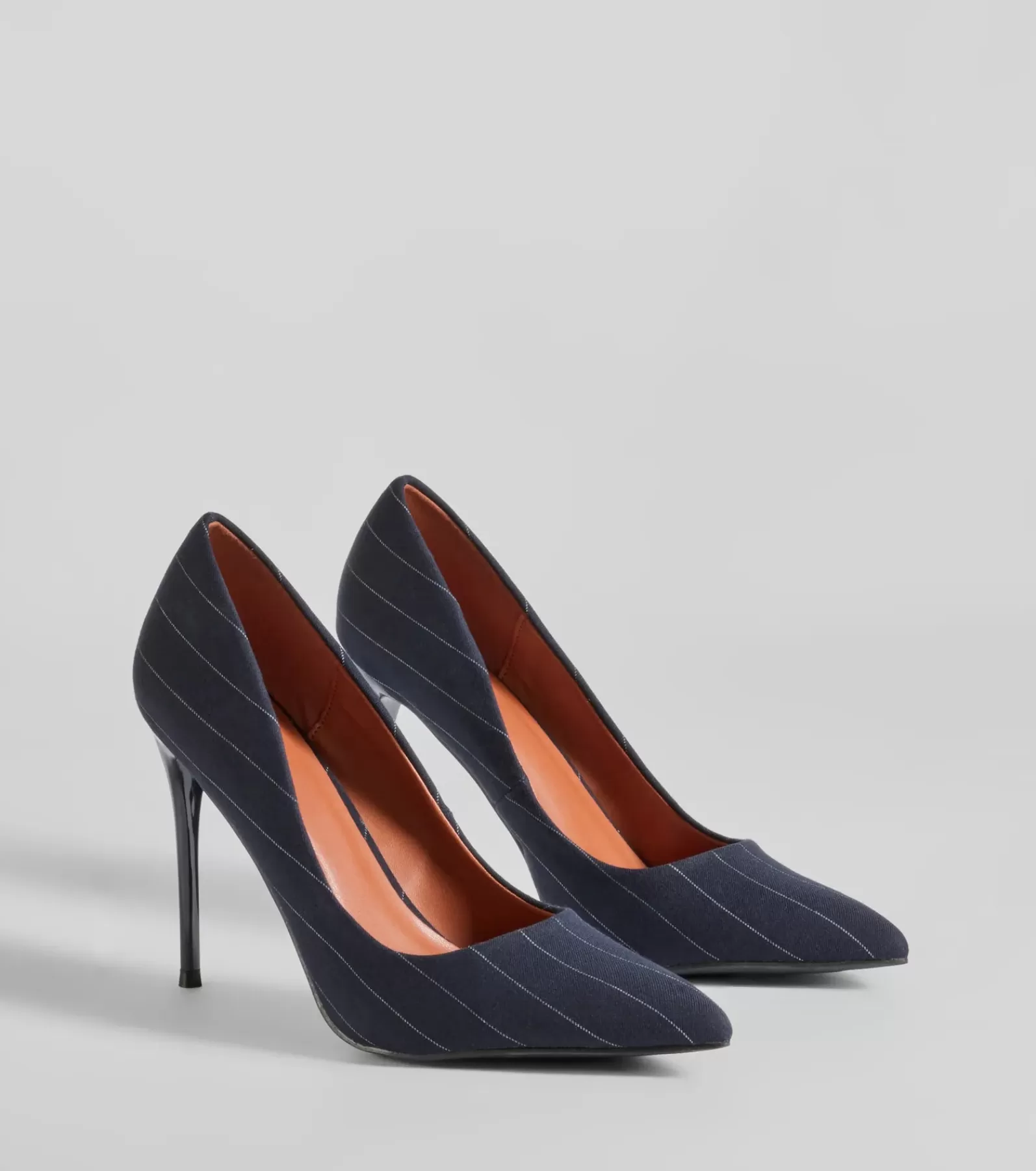 Windsor Stilettos | Heels*Pursuit Of Chic Pinstriped Stiletto Pumps