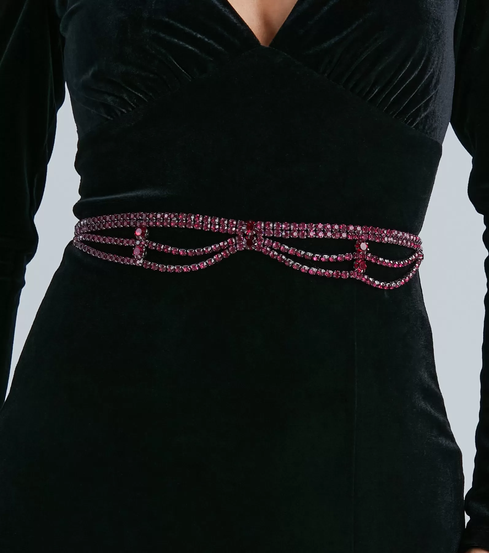 Windsor Belts*Rare Sparkle Gemstone Chain Belt