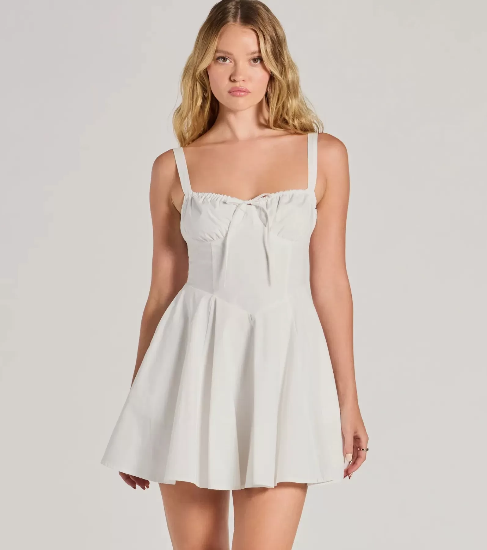 Windsor Skater Dresses | Corset Dresses*Ray Of Beauty Lace-Up Corset Skater Dress