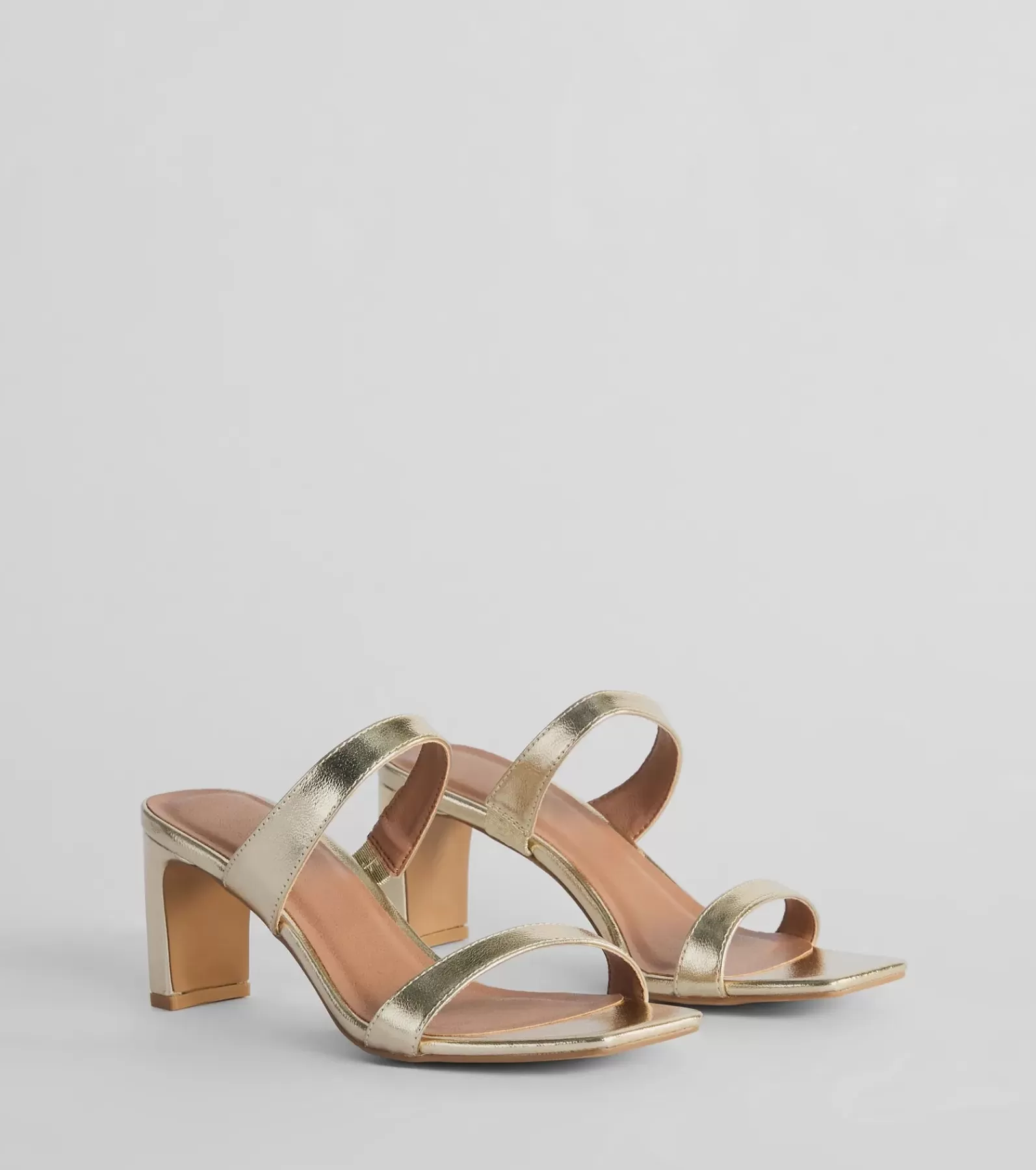Windsor Sandals | Heels*Retro Treasure Strappy Metallic Block Heels