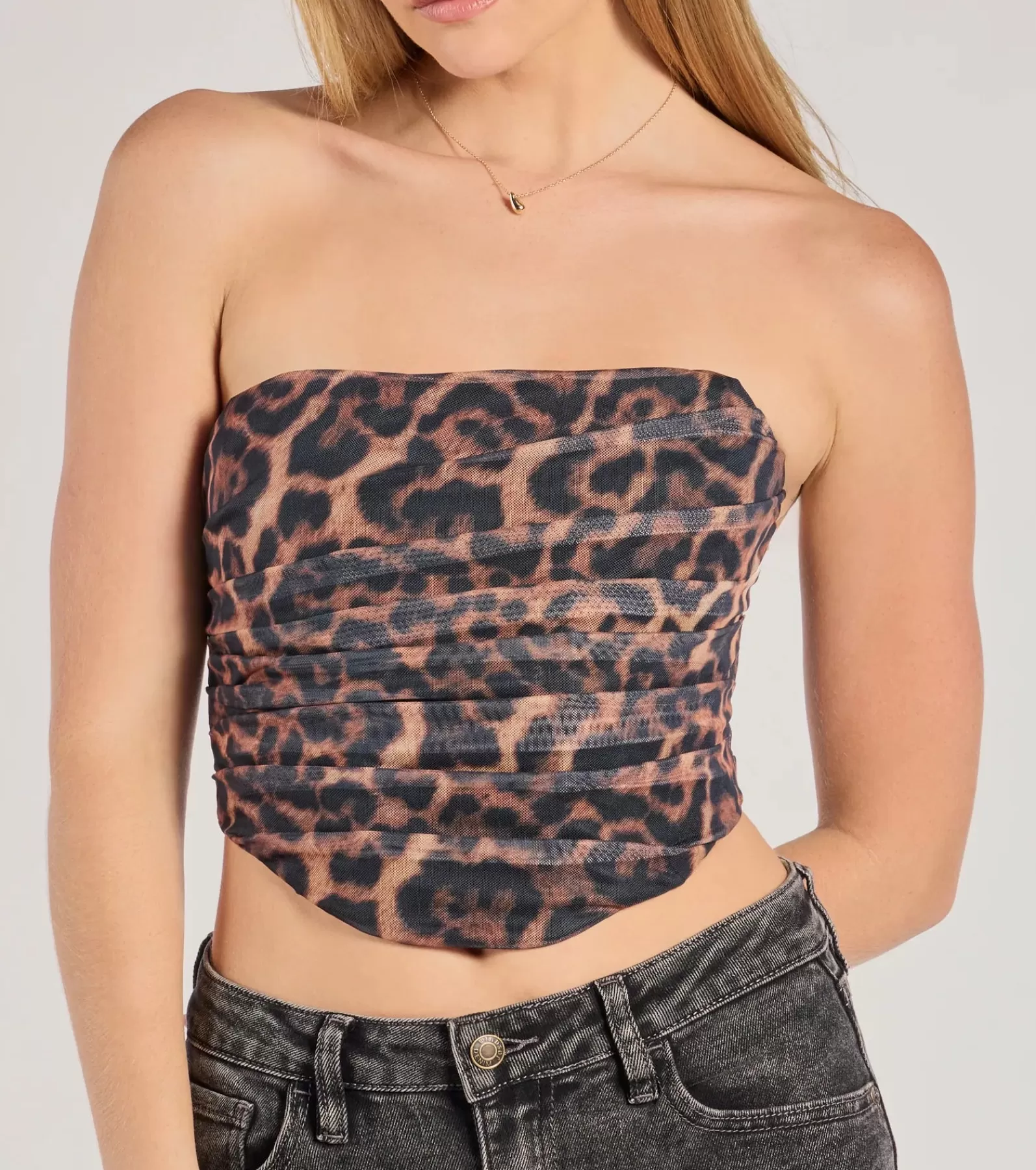 Windsor Going-Out Tops | Corset & Bustier Tops*Roaring Glam Sleeveless Print Cropped Corset