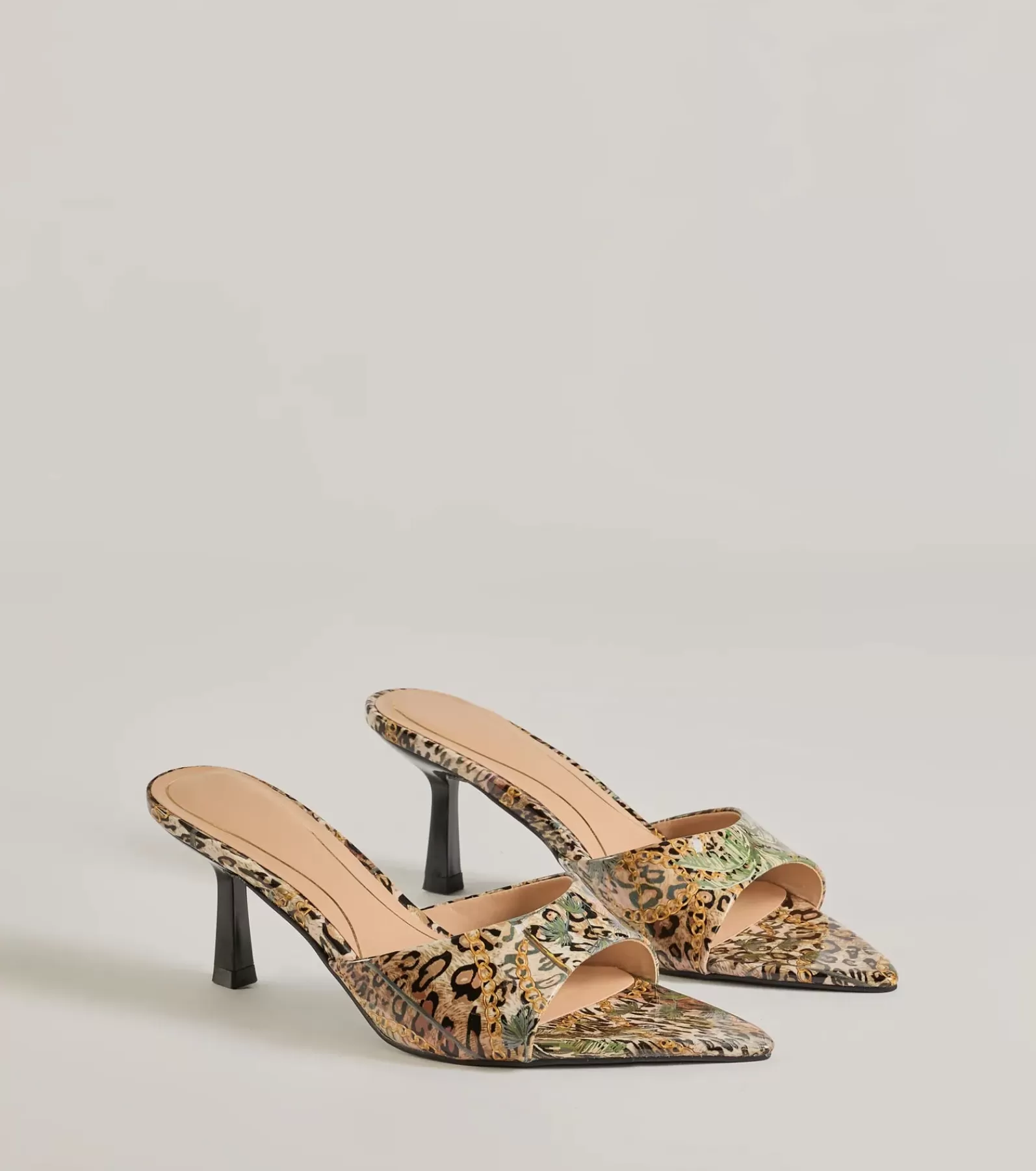 Windsor Stilettos | Sandals*Roaring Luxe Print Stiletto Mules