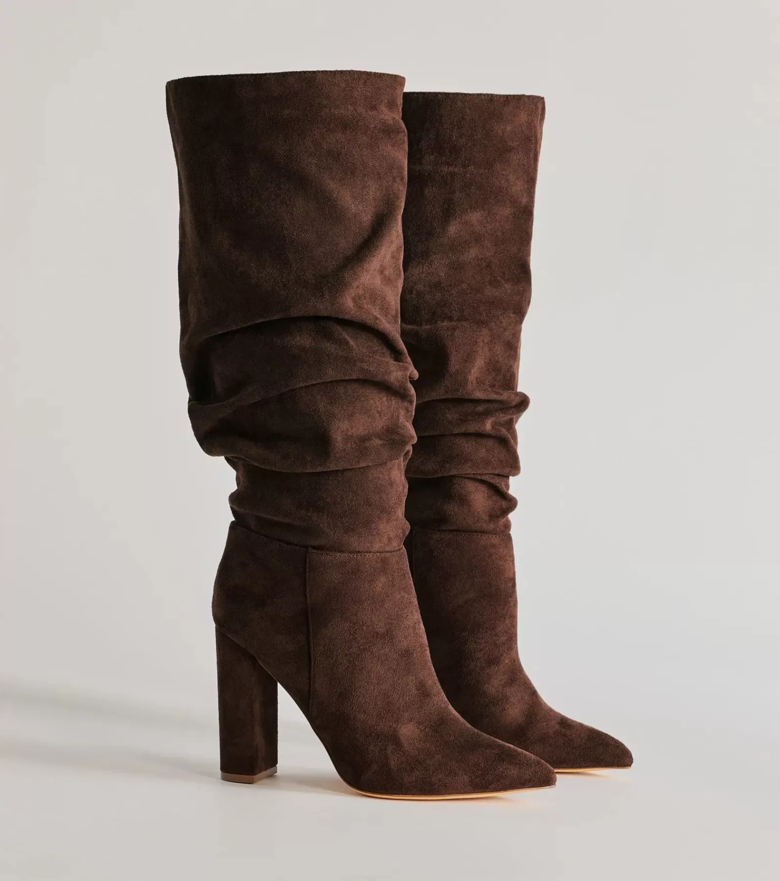 Windsor Knee High Boots | Boots & Booties*Runway Ready Under-The-Knee Scrunch Boots