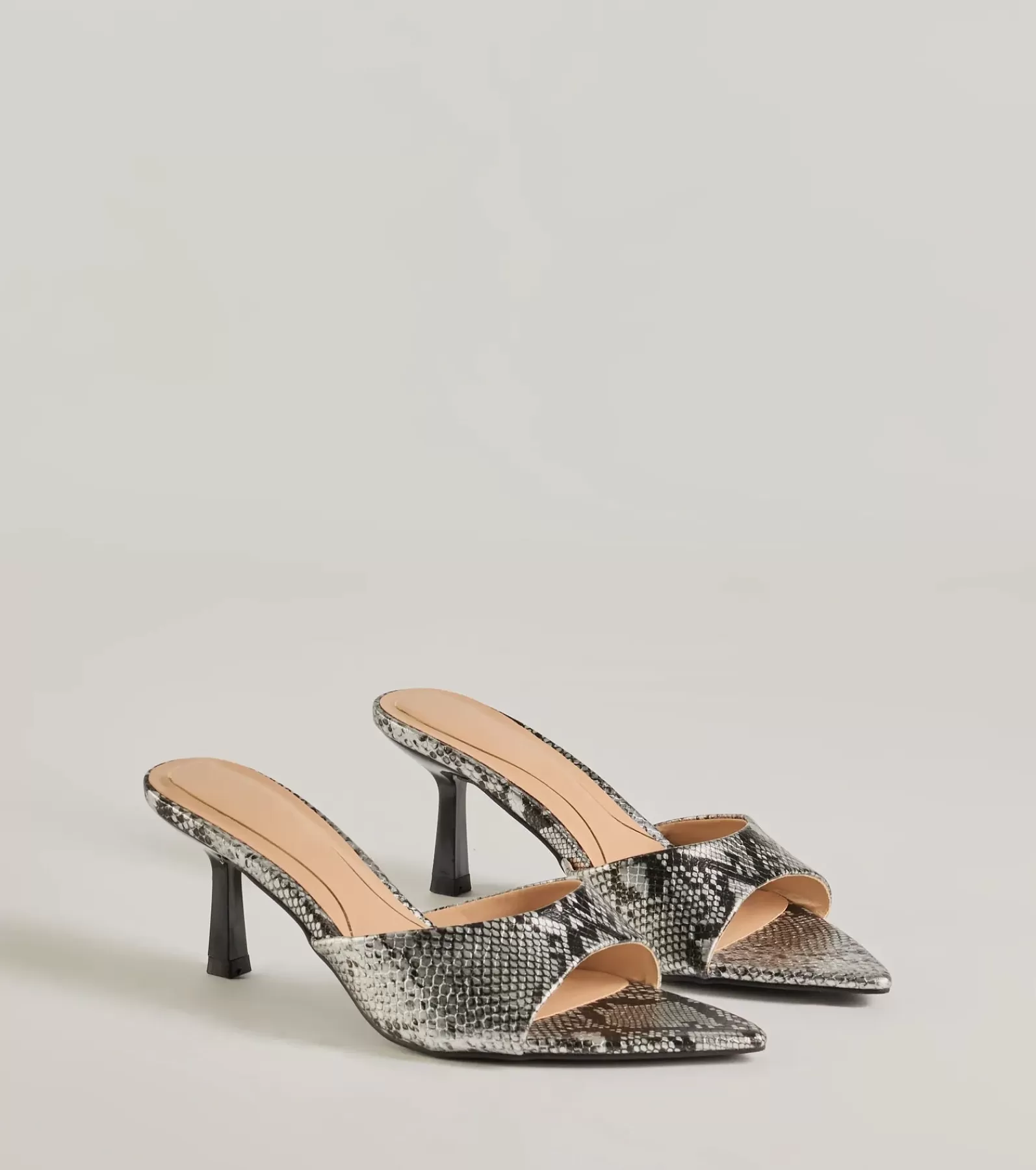 Windsor Stilettos | Heels*Sassy Impression Print Stiletto Mules