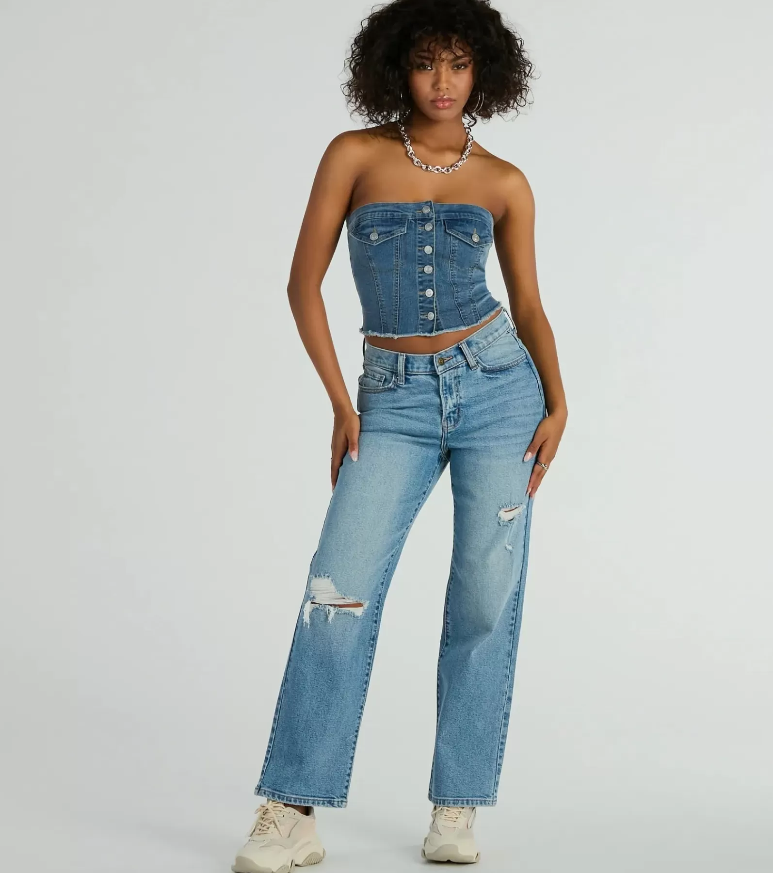 Windsor Pants | Jeans*Serve Style Mid-Rise Straight-Leg Denim Jeans