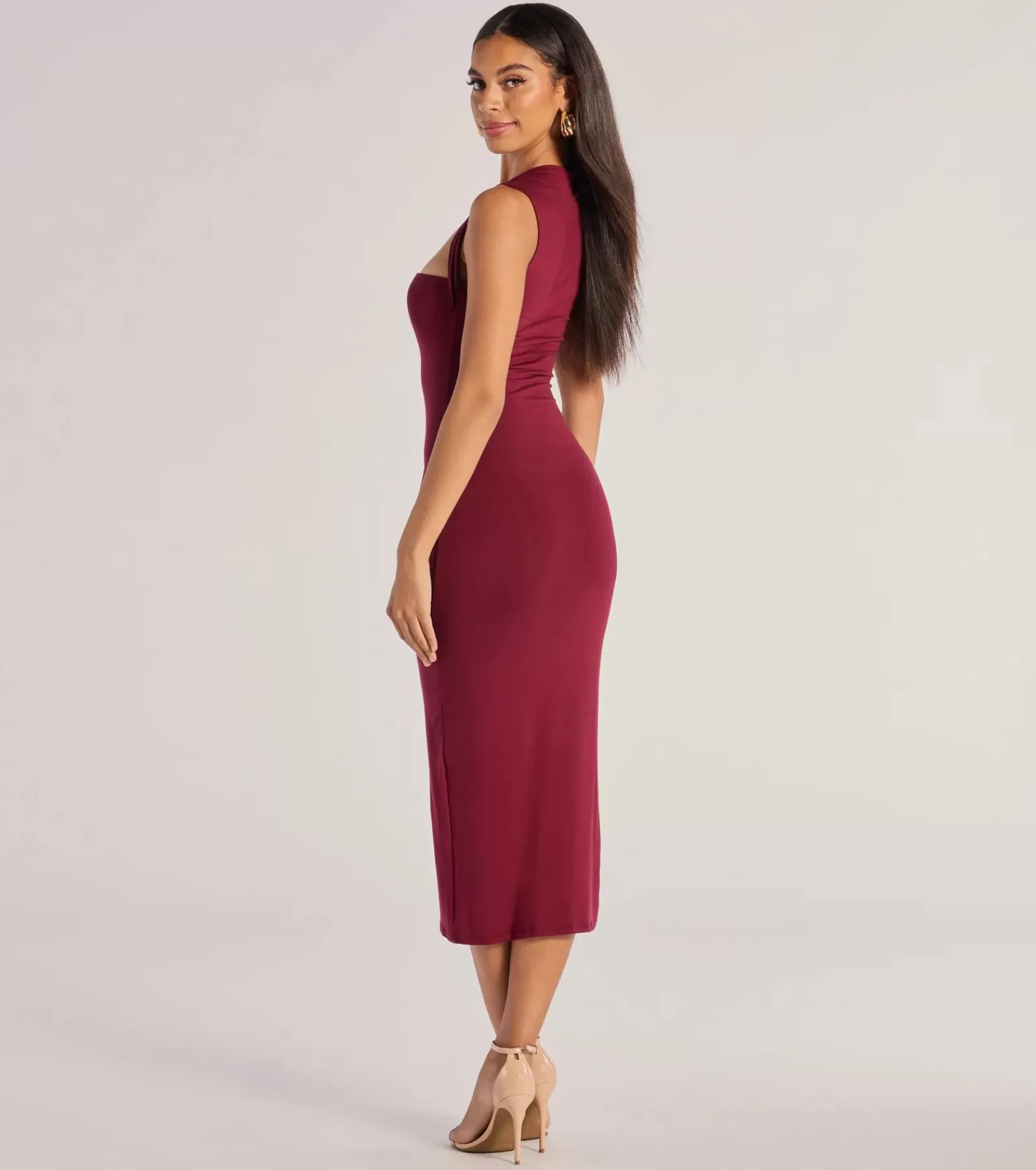 Windsor Midi Dresses | Bodycon Dresses*Serving Sleek Square Neck Bodycon Midi Dress