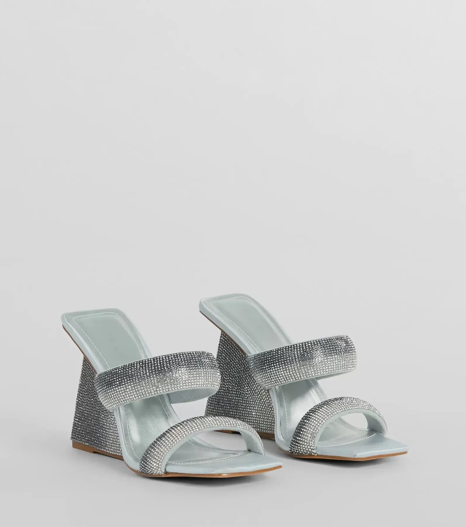 Windsor High Heels | Sandals*Shine In The Night Ombre Rhinestone Wedges