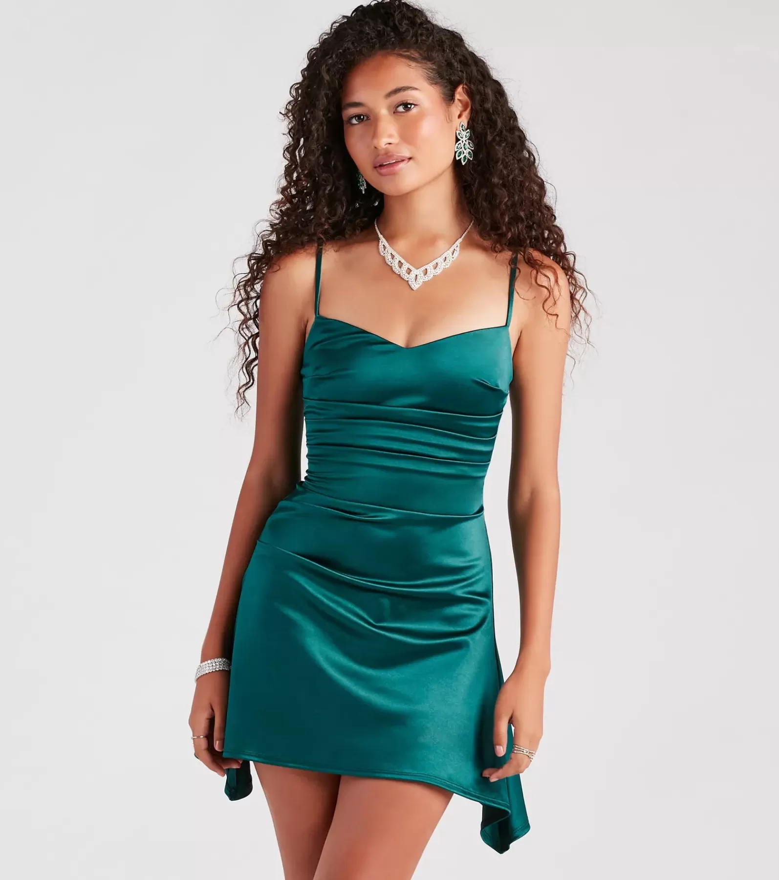 Windsor Cocktail Dresses*Show Off That Flair Satin A-Line Mini Dress