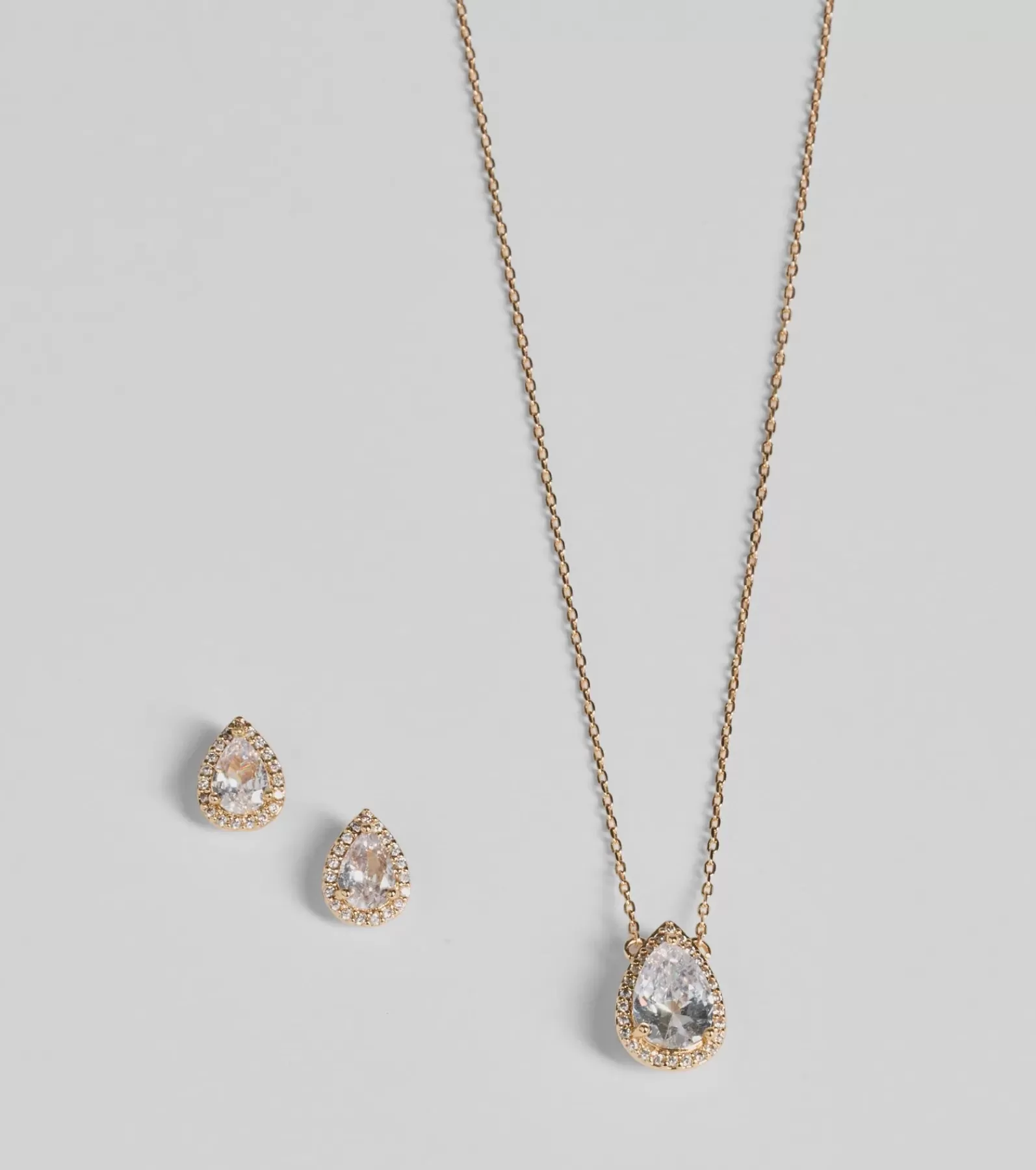 Windsor Necklaces & Chokers | Accessories*Simple Luxe Vibes Cubic Zirconia Necklace And Earrings Set