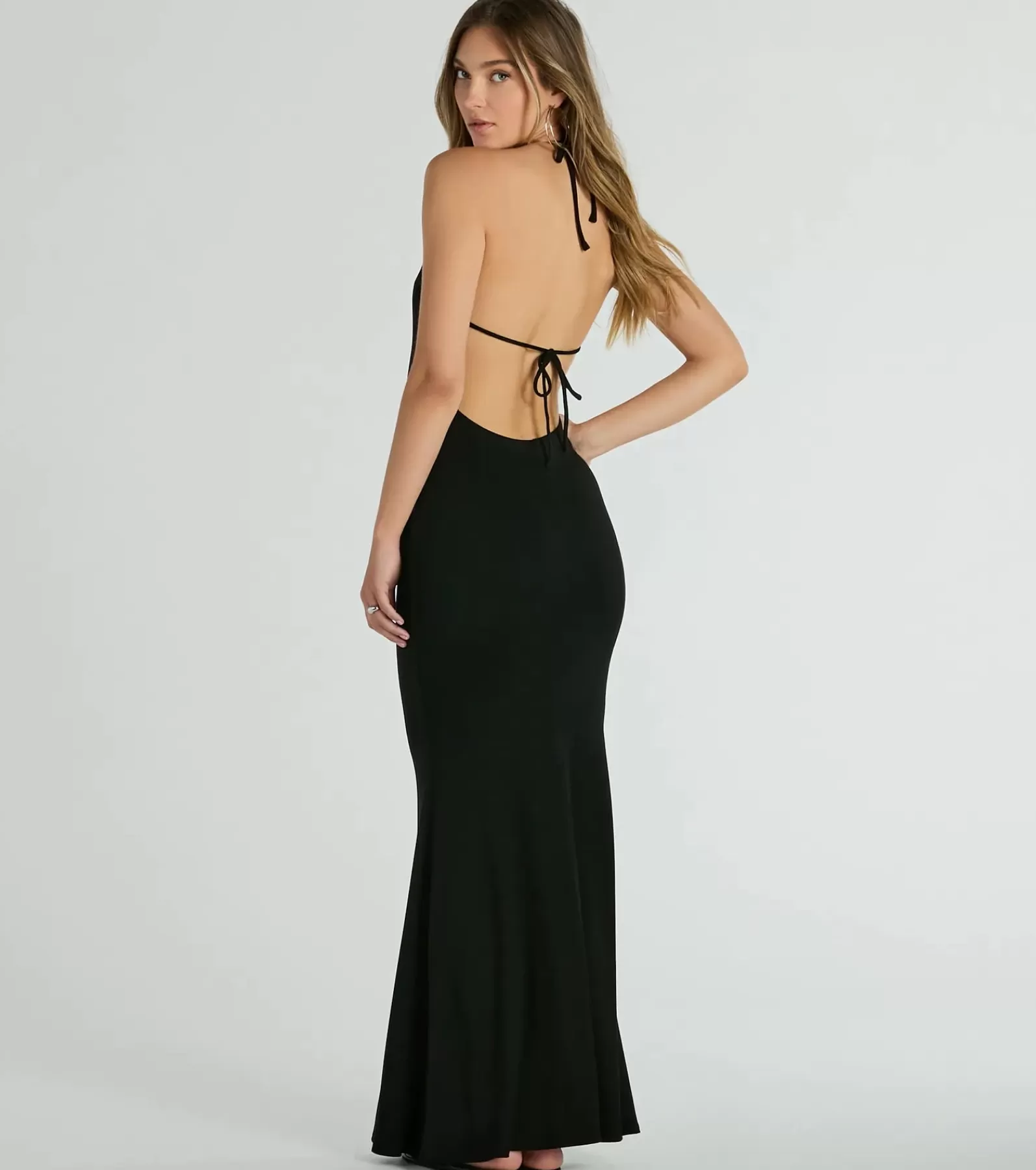 Windsor Maxi Dresses | Casual Dresses*Simple Slay Halter Cowl Neck Ribbed Knit Maxi Dress