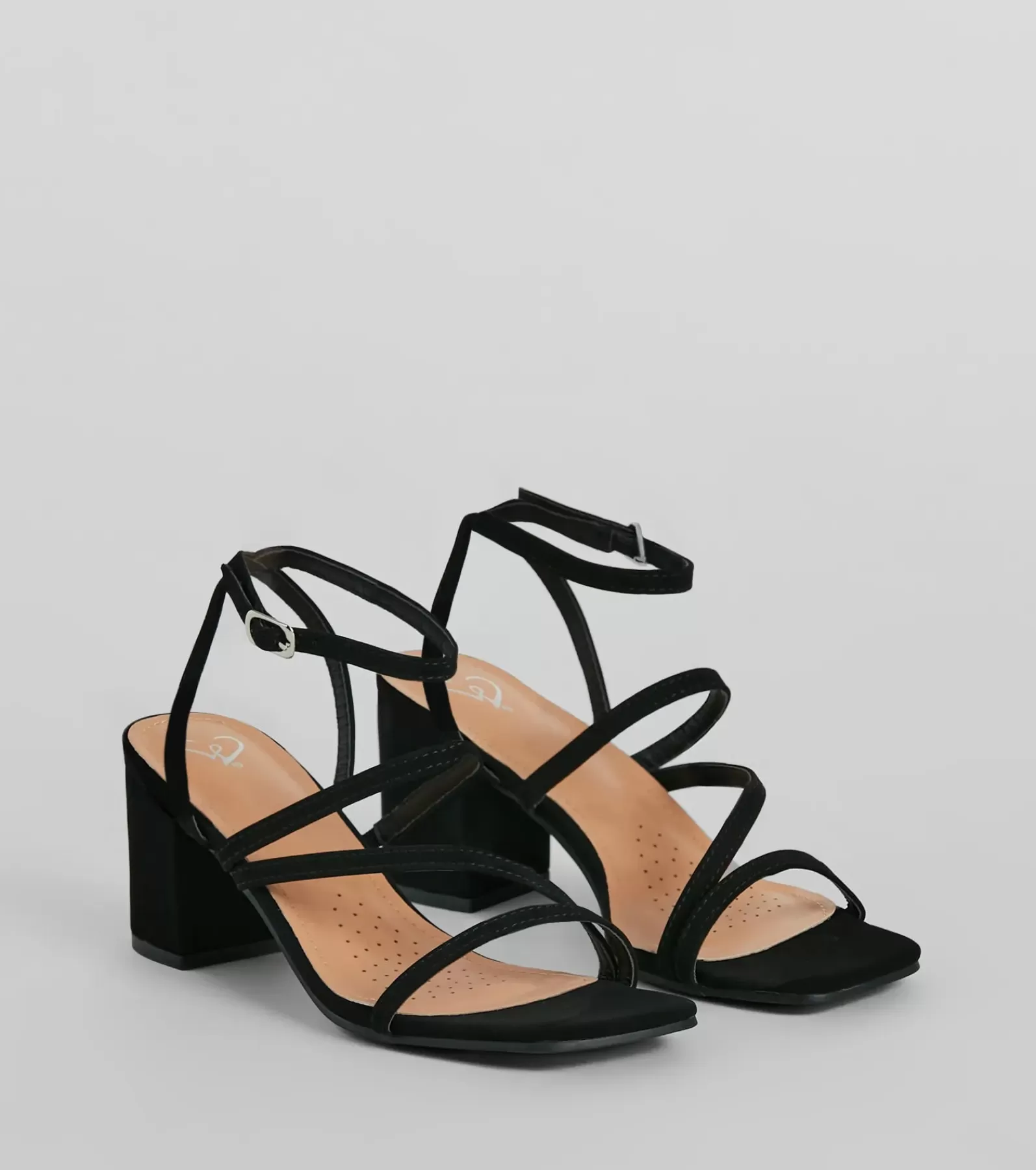 Windsor Sandals | Heels*Simply Slay Strappy Nubuck Block Heels