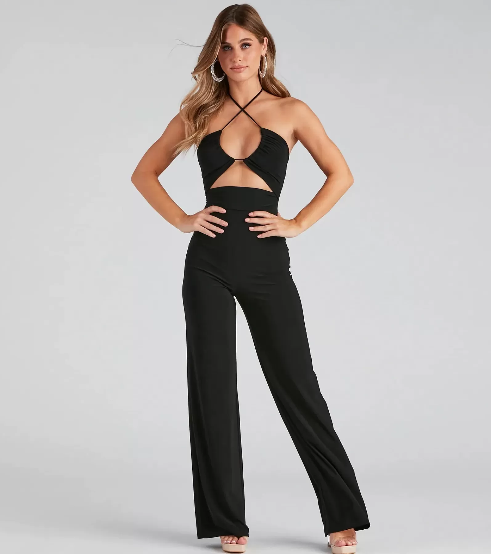 Windsor Nye Outfits | All Jumpsuits & Rompers*Sleek And Sultry Halter Jumpsuit