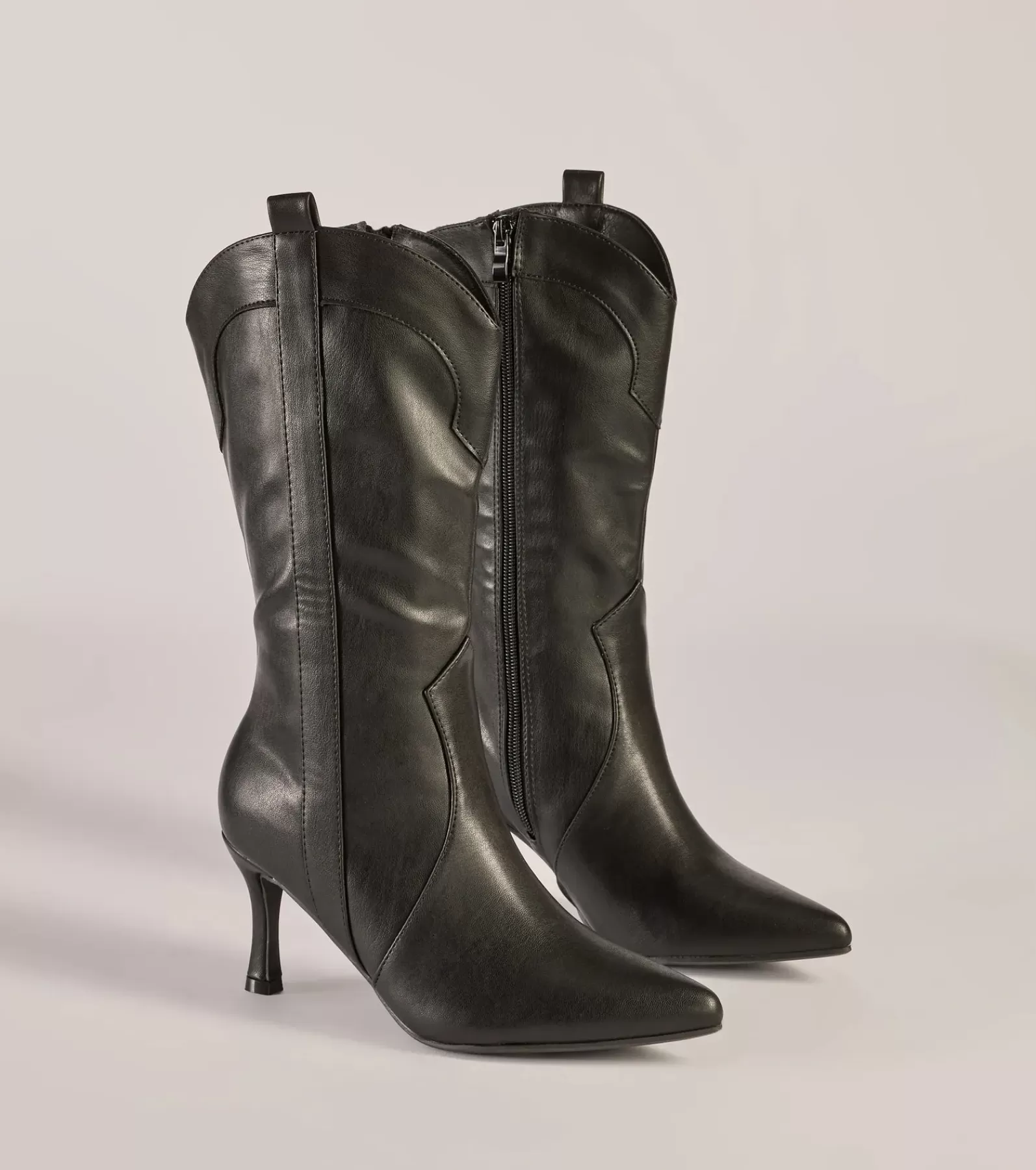 Windsor Stilettos | Boots & Booties*Sleek Stride Faux Leather Stiletto Western Boots