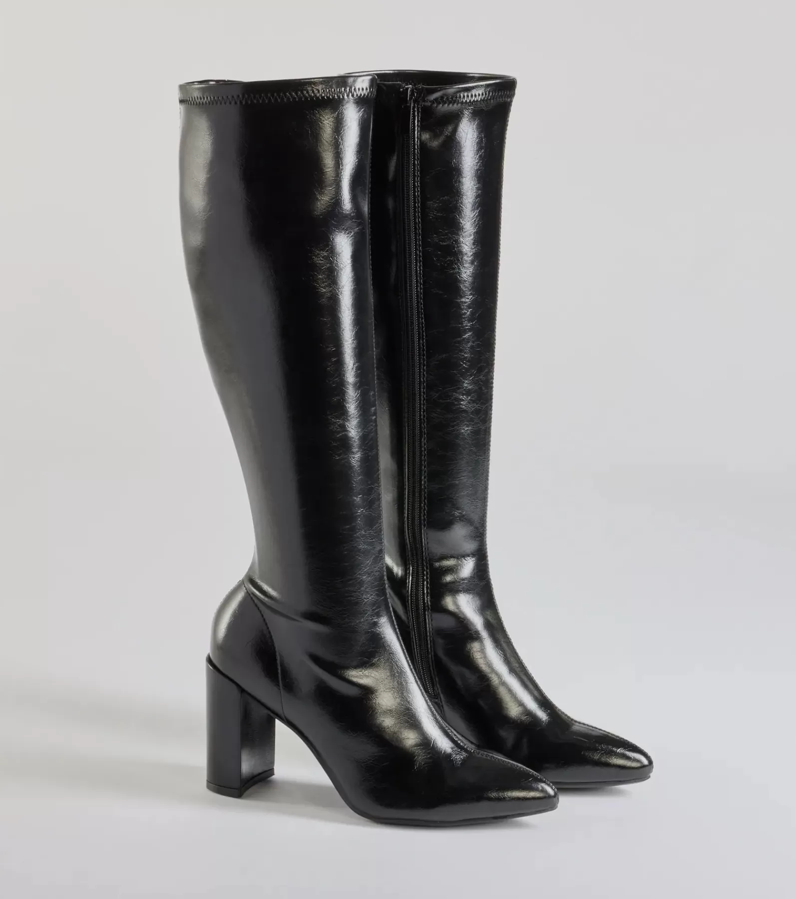 Windsor Knee High Boots | Boots & Booties*Sleek Strut Faux Leather Under-The-Knee Boots