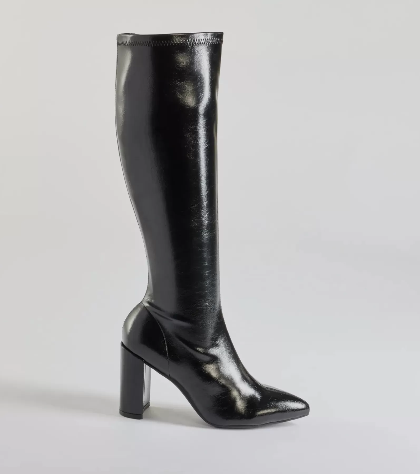 Windsor Knee High Boots | Boots & Booties*Sleek Strut Faux Leather Under-The-Knee Boots