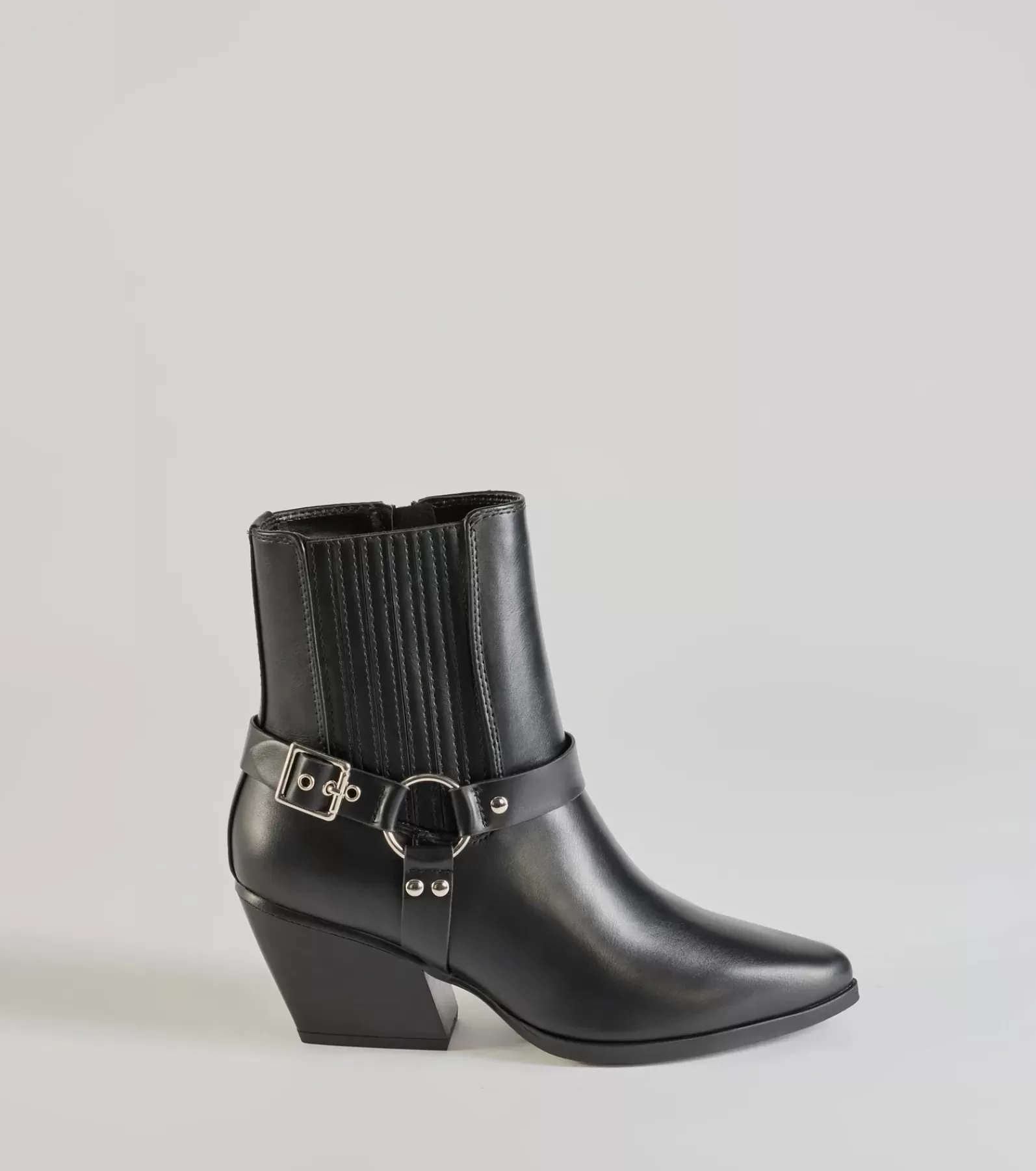 Windsor Boots & Booties*Sleek Strut Moto Western Ankle Booties