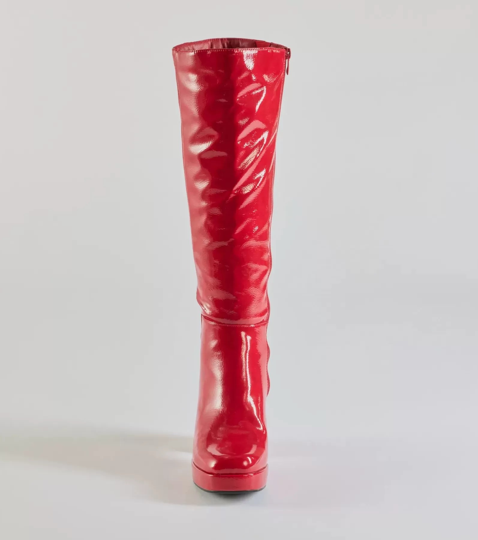 Windsor Platform Shoes | Boots & Booties*So Stunning Patent Faux Leather Under The Knee Platform Boots