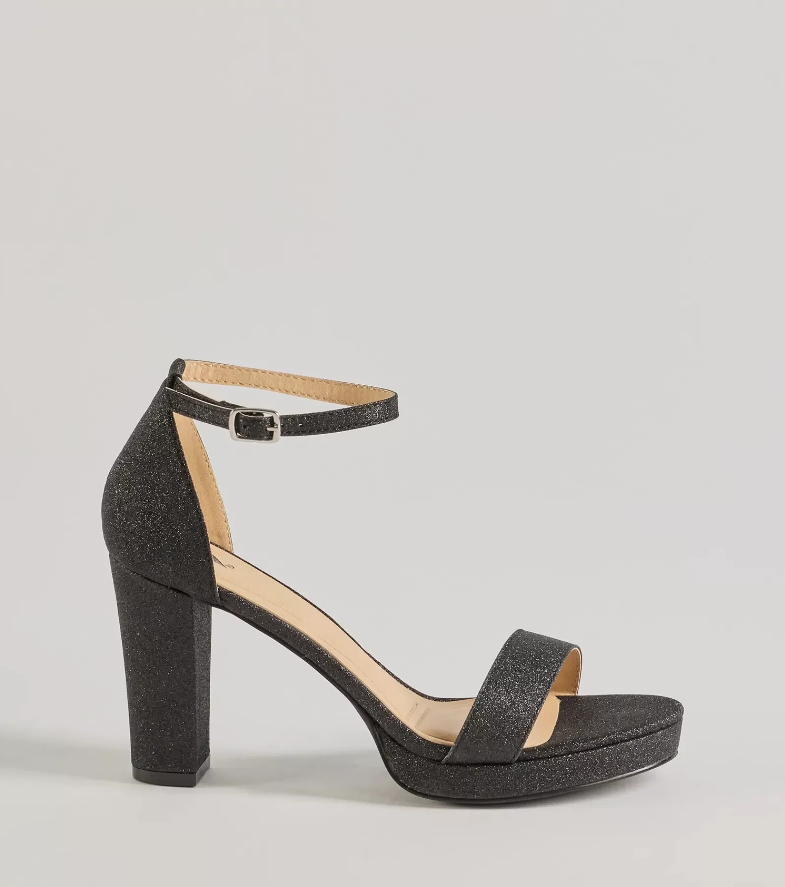 Windsor Platform Shoes | Sandals*Sparkle And Glow Glitter Mesh Platform Heels