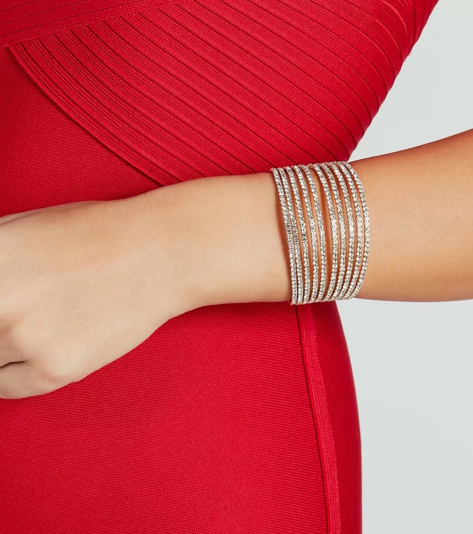Windsor Nye Outfits | Bracelets*Sparkle Beauty Rhinestone Cuff Bracelet