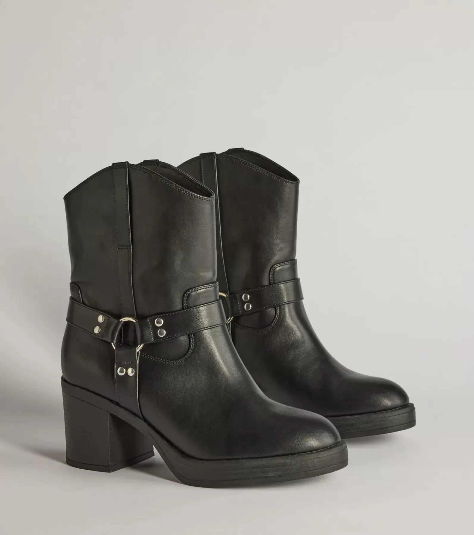 Windsor Platform Shoes | Boots & Booties*Strut It Out Moto Block Heel Platform Booties